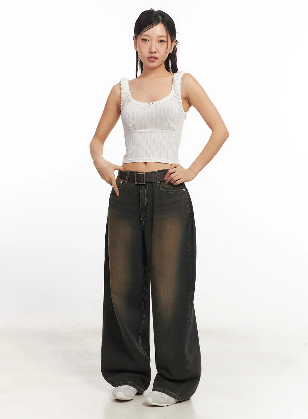 Bethany Vintage Washed Baggy Jeans IA524 - Image 8