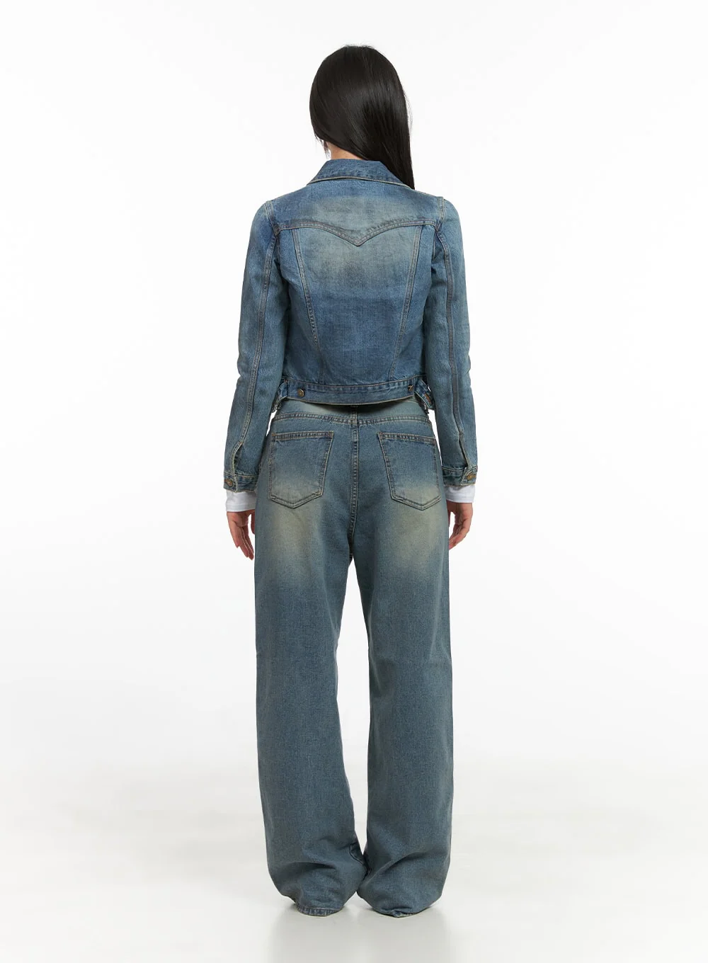 Bianca's Crop Denim Jacket CG420 - Image 4