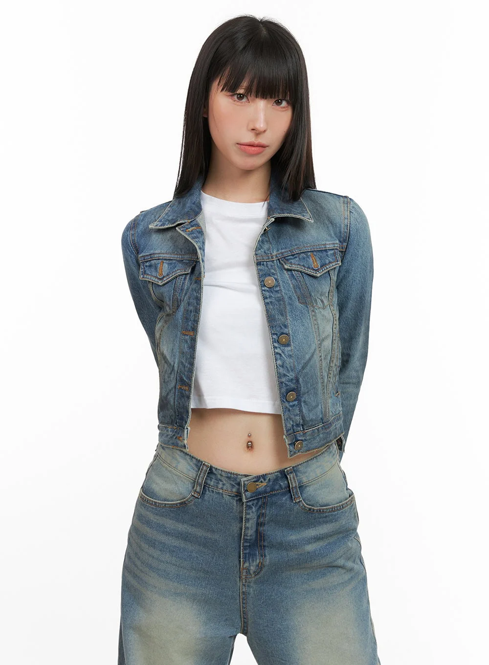 Bianca's Crop Denim Jacket CG420 - Image 5