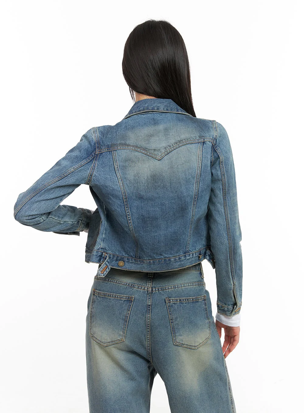 Bianca's Crop Denim Jacket CG420 - Image 6