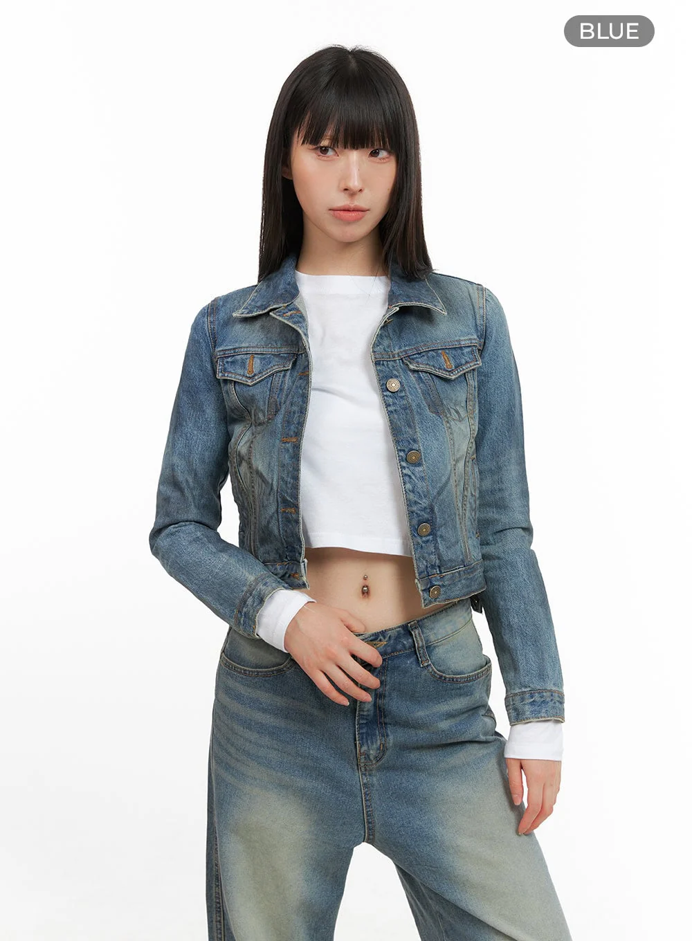 Bianca's Crop Denim Jacket CG420 - Image 8