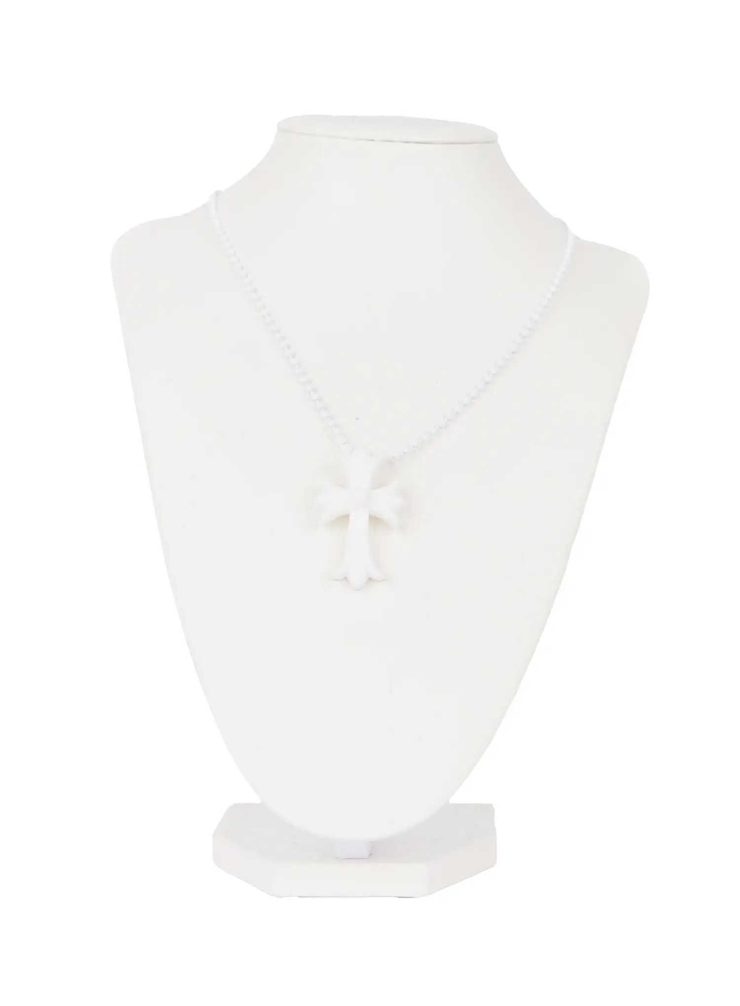 Black Cross Pendant Necklace CL528 - Image 7