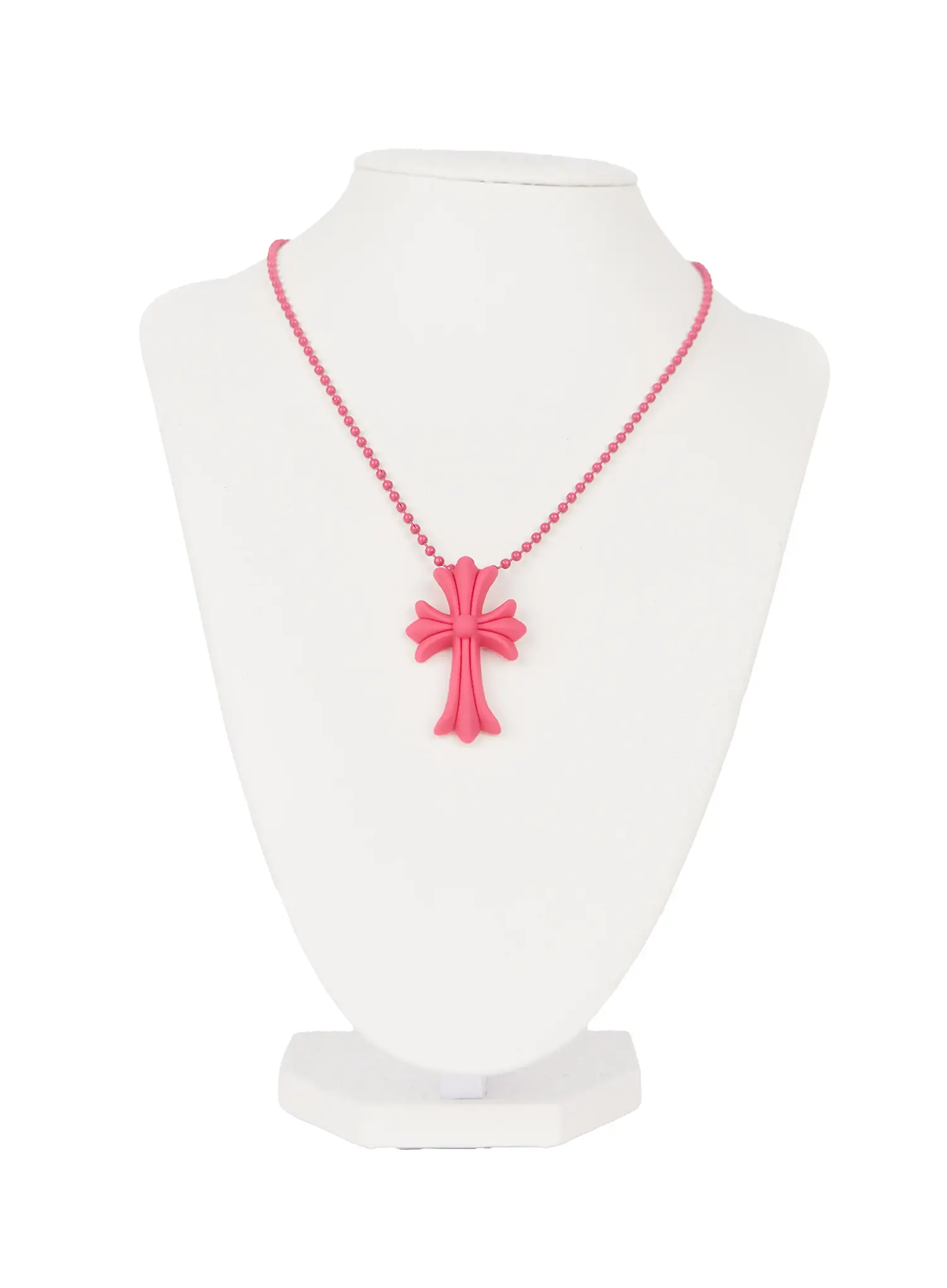 Black Cross Pendant Necklace CL528 - Image 8
