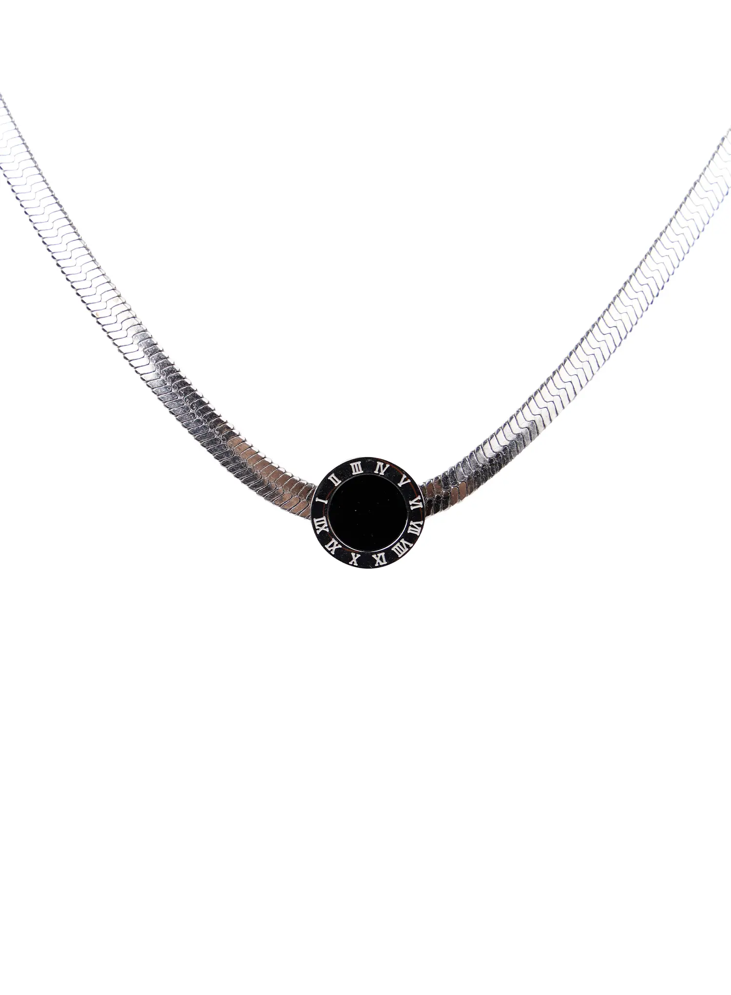 Black Pendant Necklace CA508 - Image 5