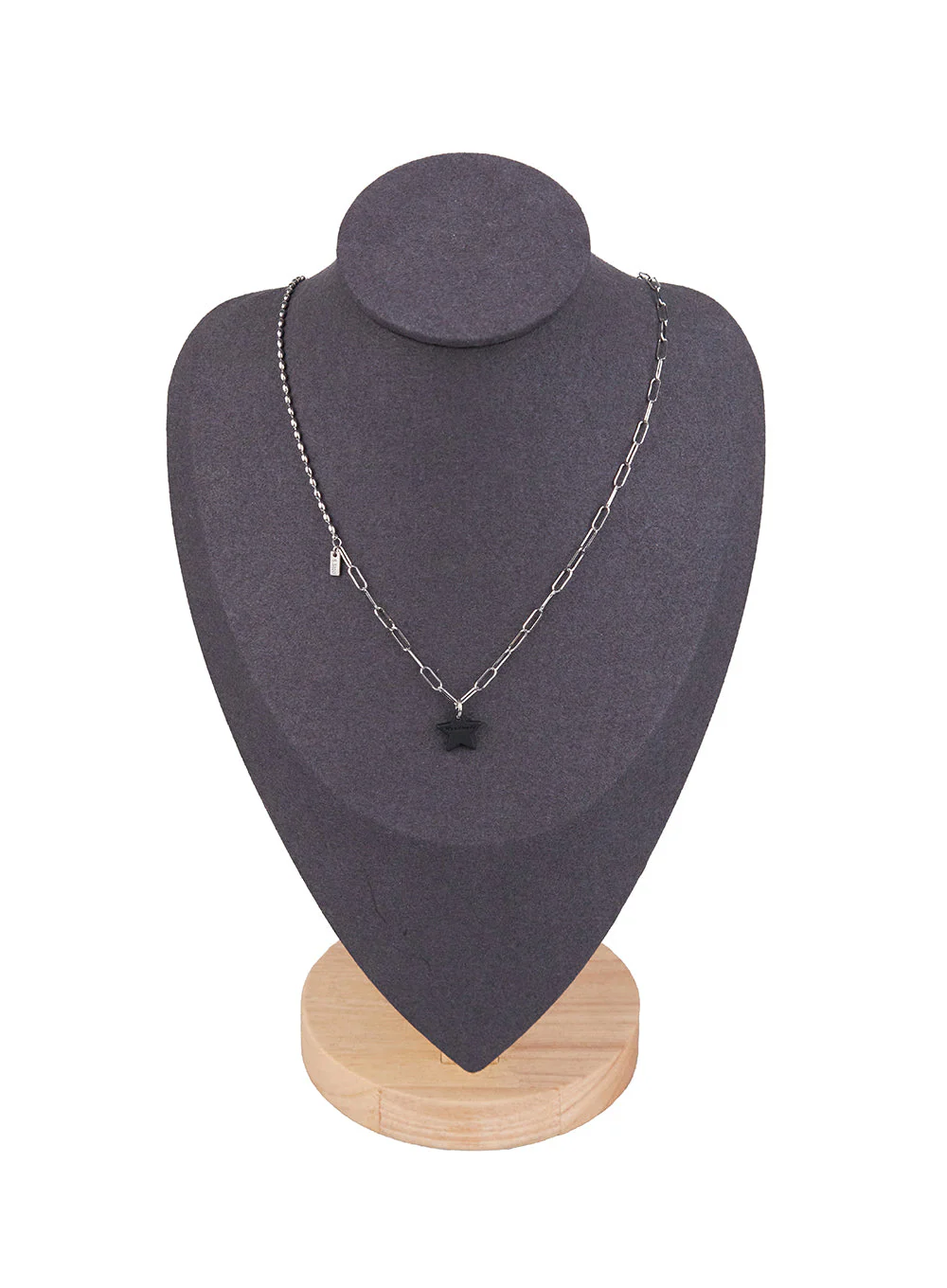 Black Stars Clip Necklace CJ521 - Image 4
