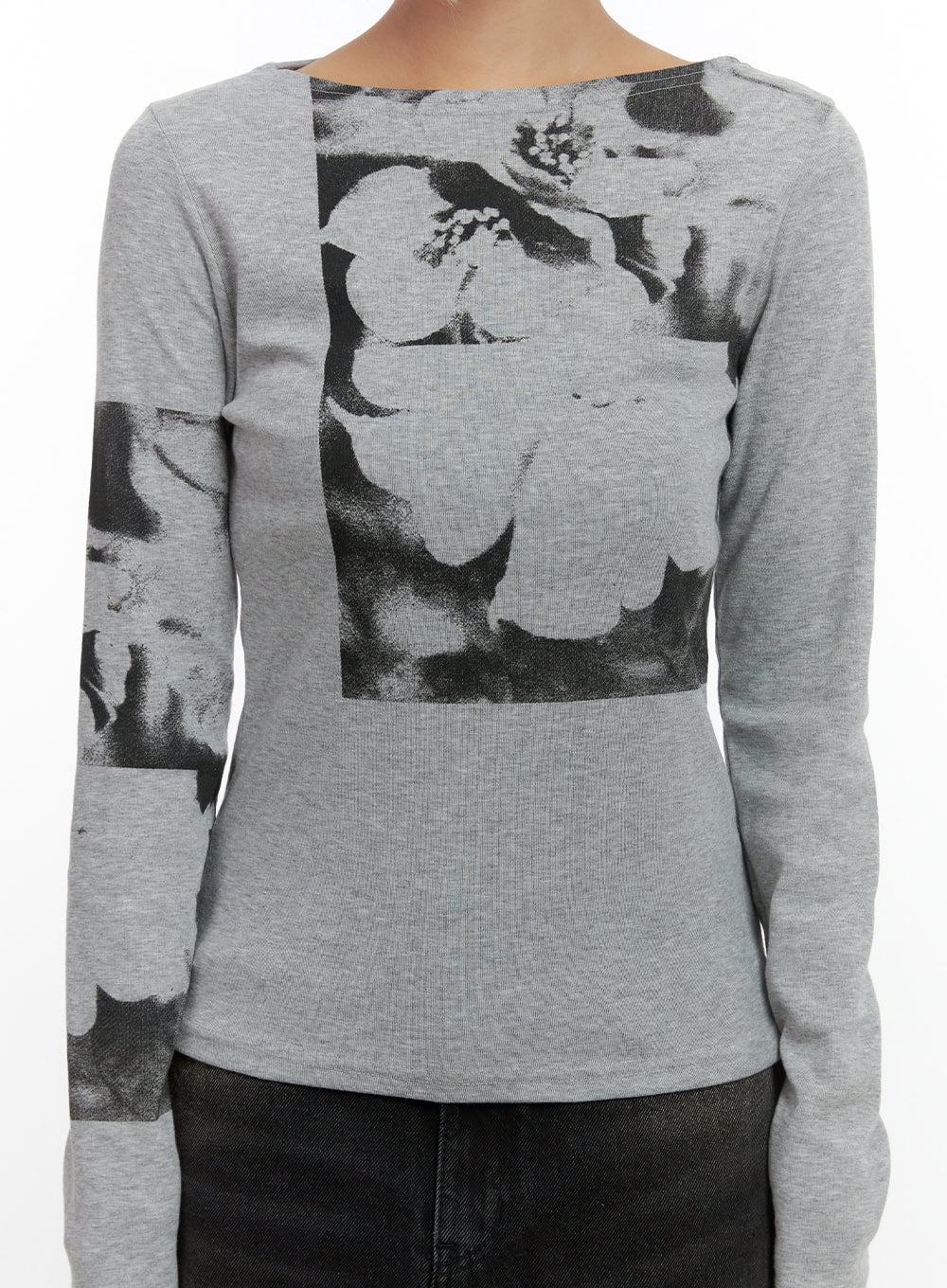 Blossom Print Long Sleeve Tee CS425 - Image 3