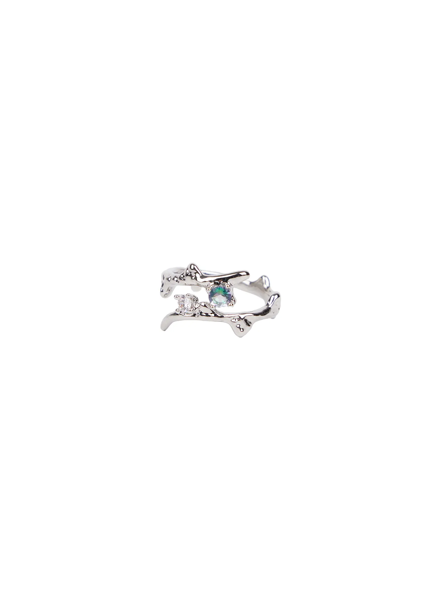 Blue Cubic Ring CA508 - Image 4