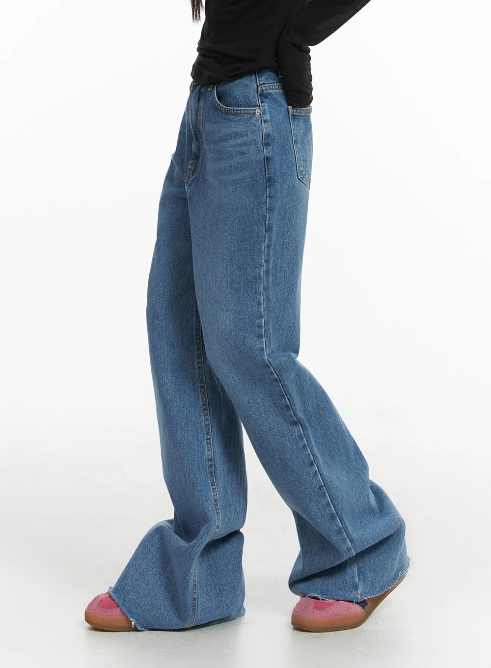 Blue Denim Bootcut Jeans CJ431 - Image 4