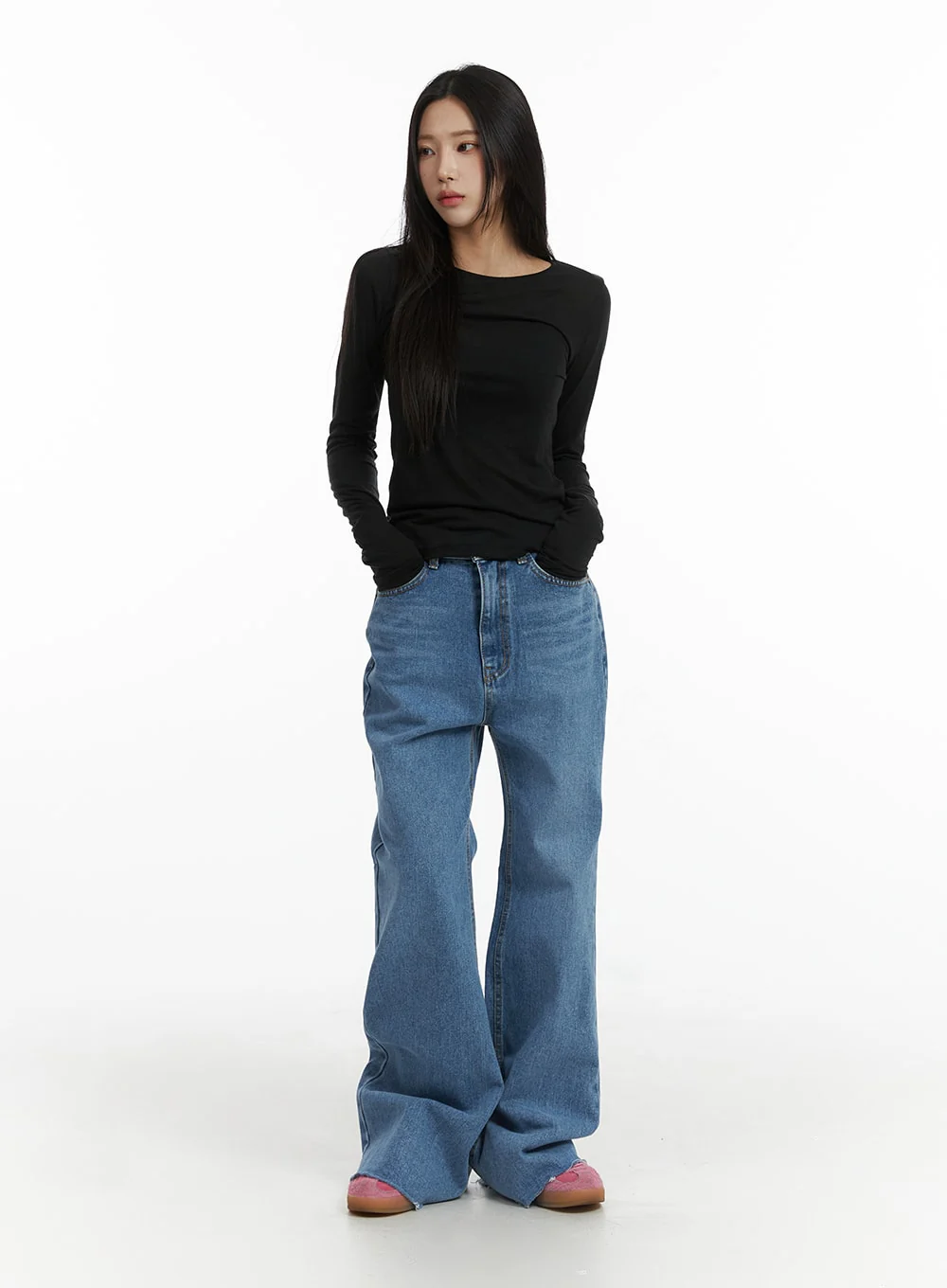 Blue Denim Bootcut Jeans CJ431 - Image 5