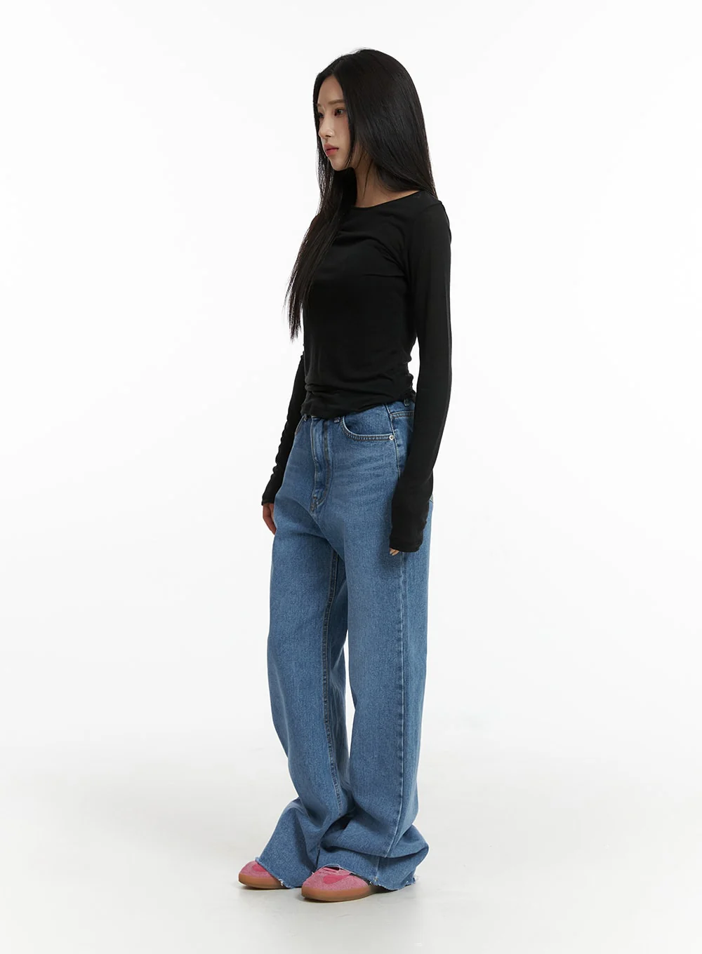 Blue Denim Bootcut Jeans CJ431 - Image 6