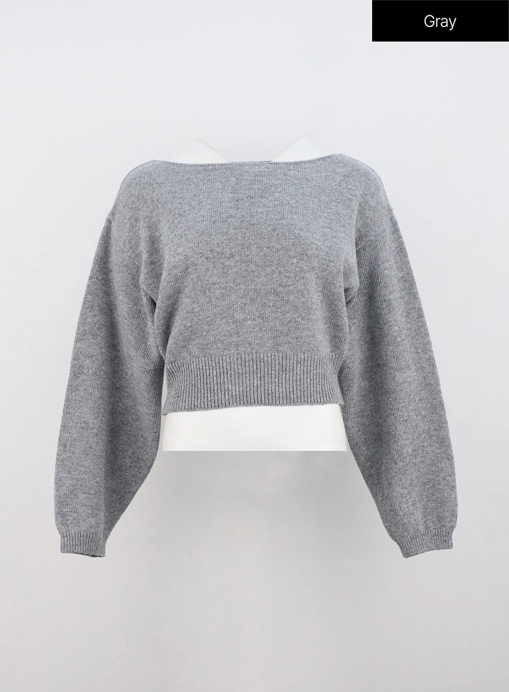 Boat Neck Knit Sweater ON320 - Image 12