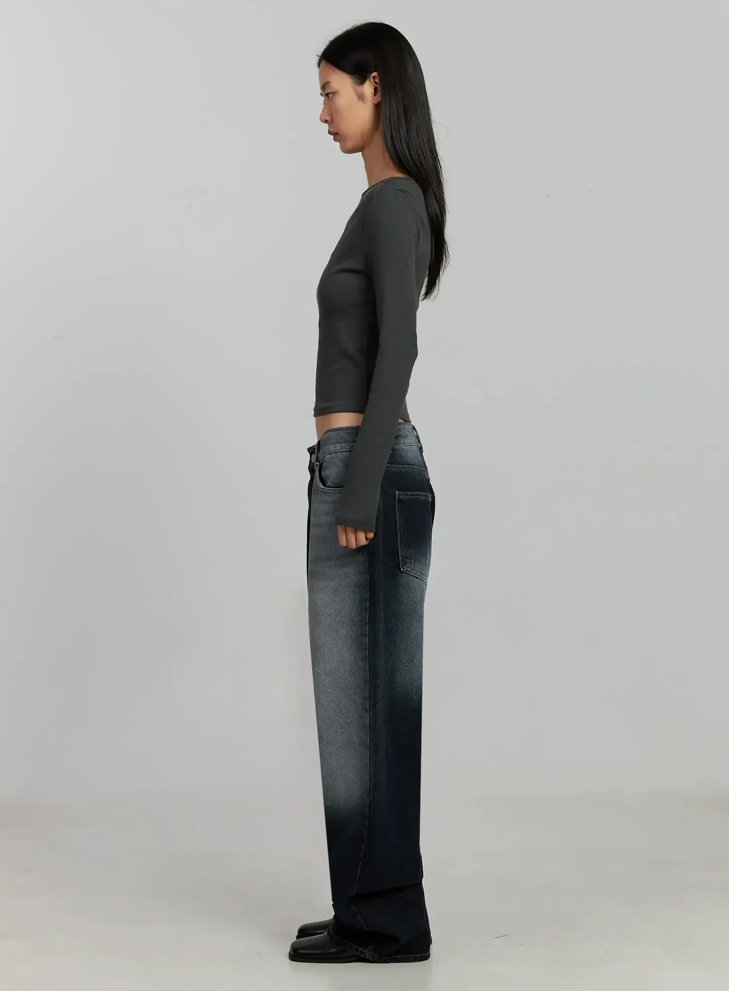 Boat Neck Long Sleeve Top IJ505 - Image 10