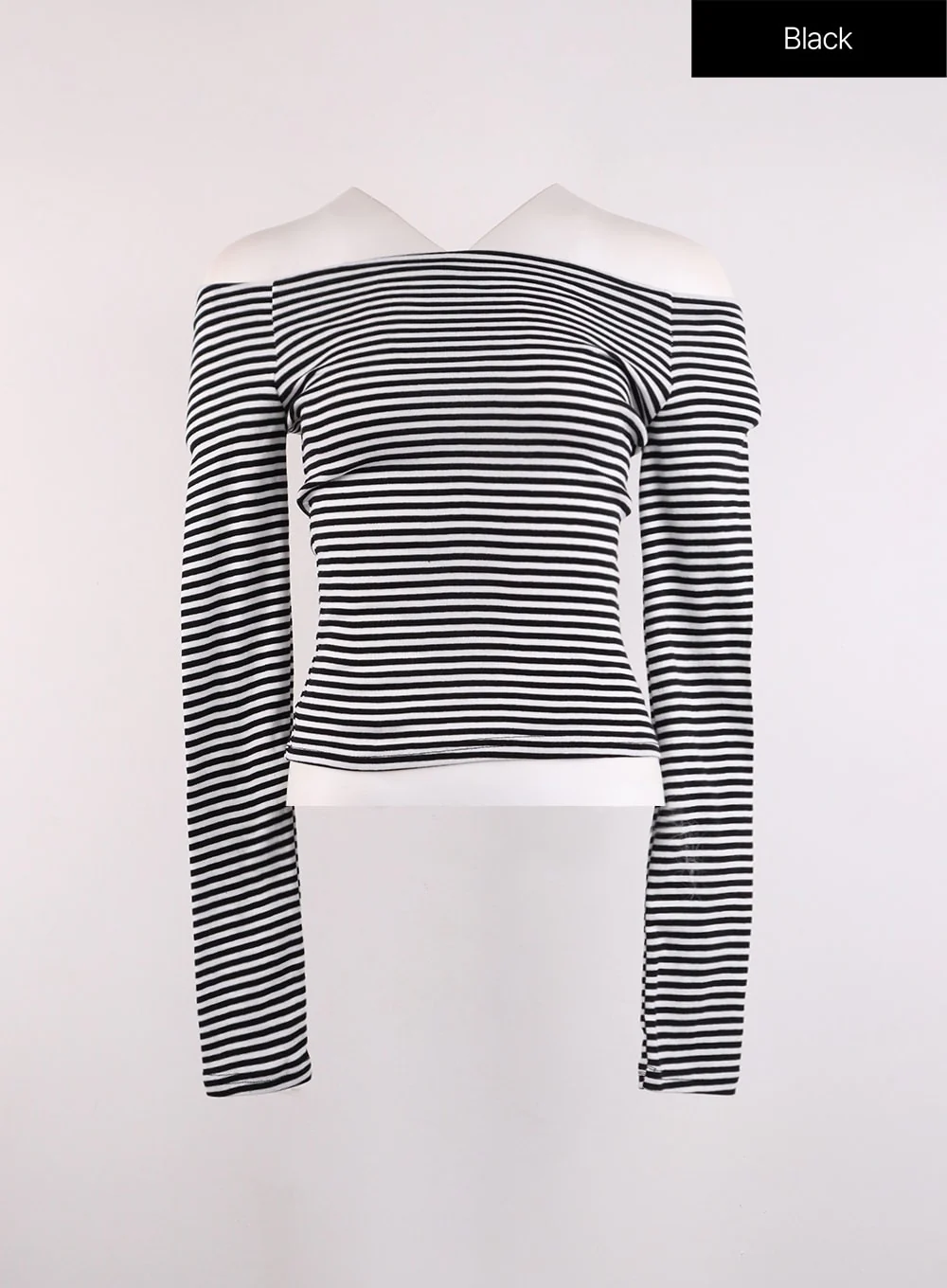 Boat Neck Stripe Tee OJ431 - Image 7