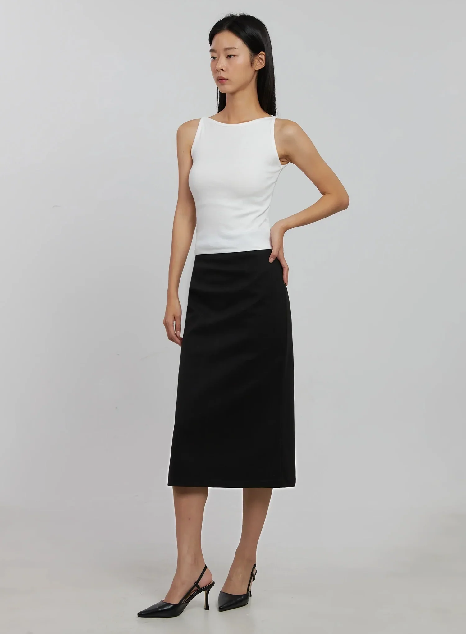 Boatneck Crop Tank Top IJ508 - Image 10