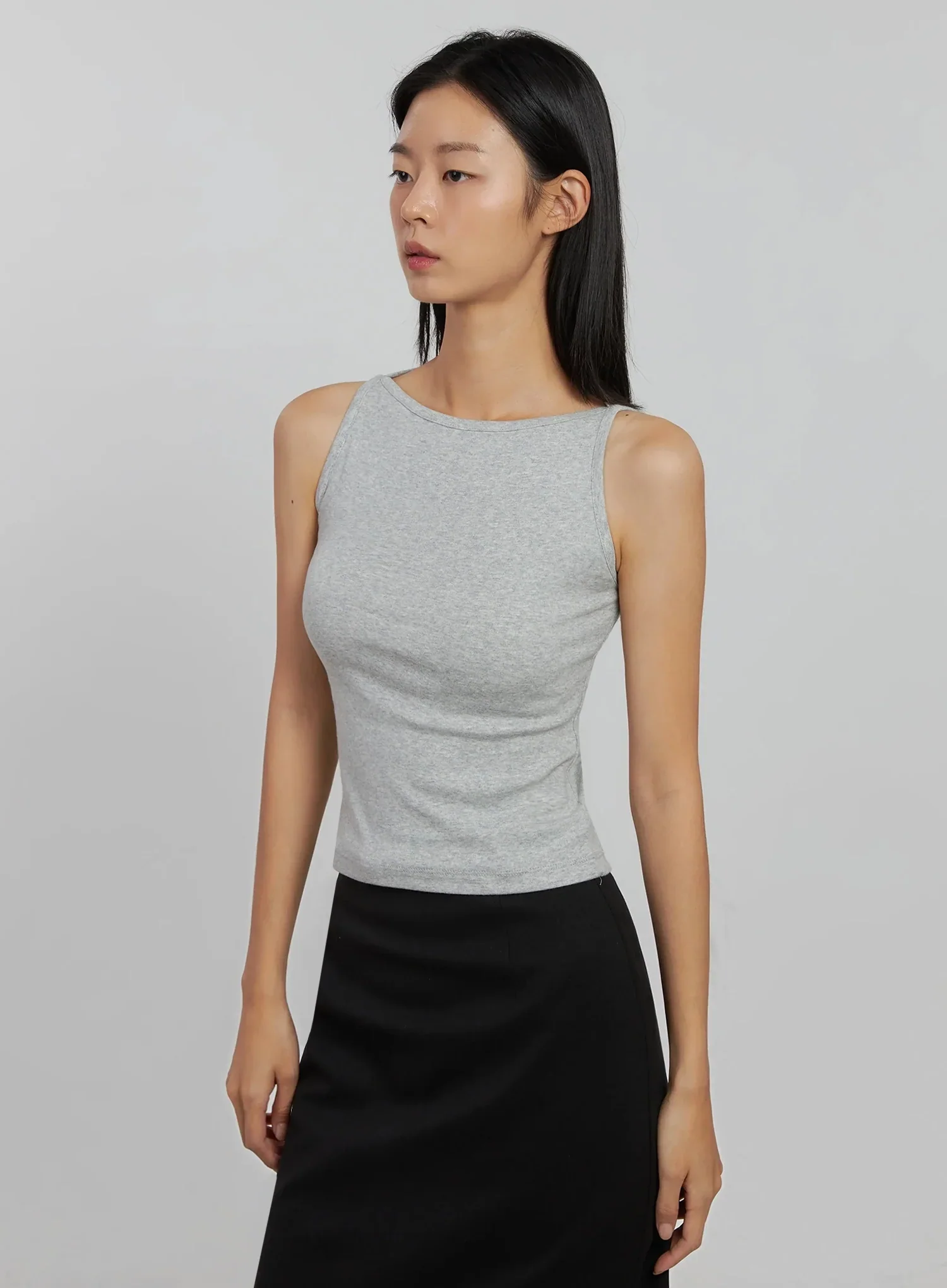 Boatneck Crop Tank Top IJ508 - Image 12