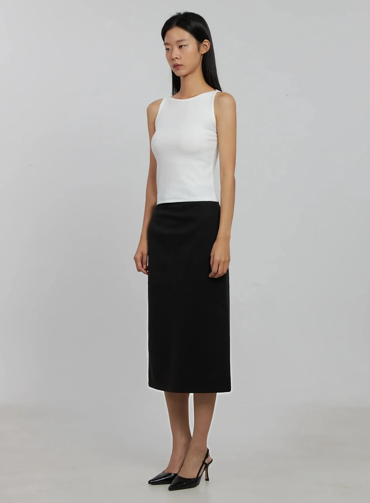 Boatneck Crop Tank Top IJ508 - Image 7