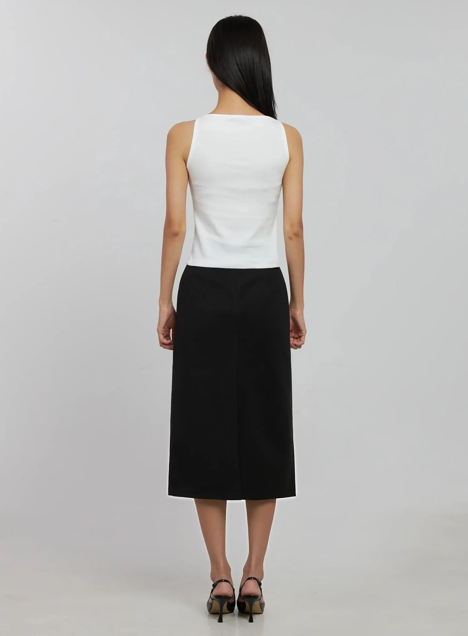 Boatneck Crop Tank Top IJ508 - Image 9