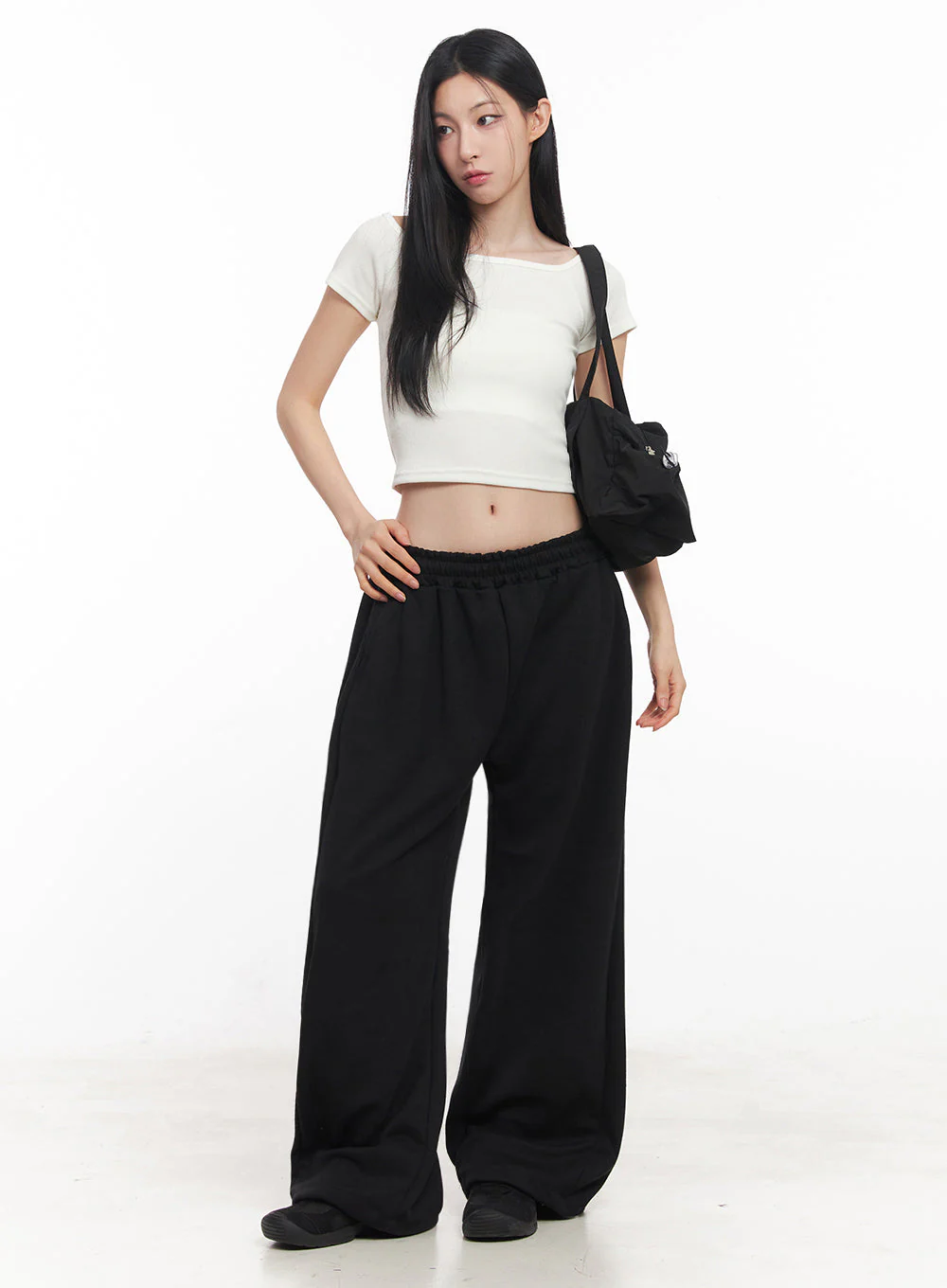 Boatneck Cropped Tee IY516 - Image 3