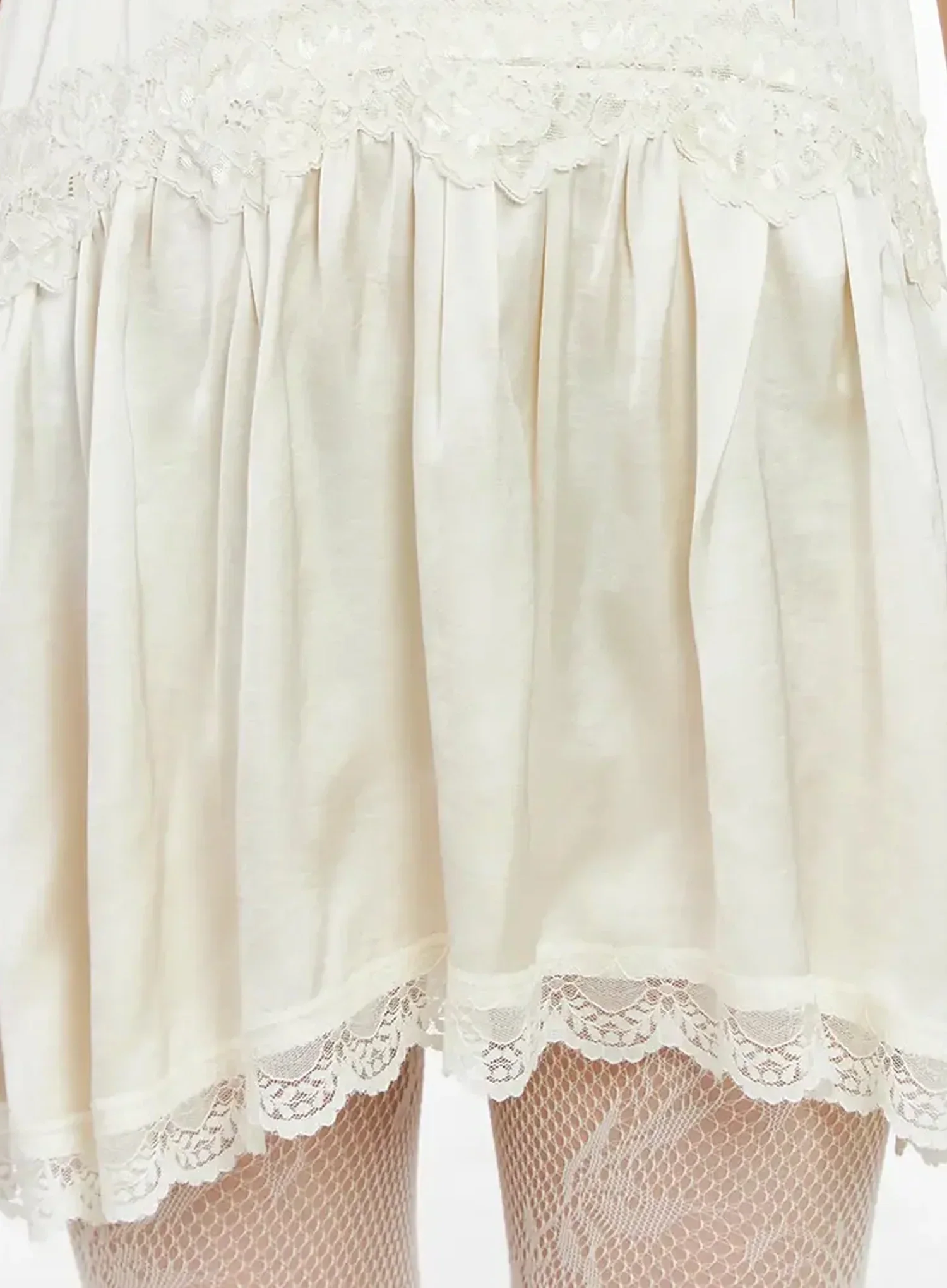 Bohemian Pintuck Lace Sleeveless Dress IM523 - Image 6