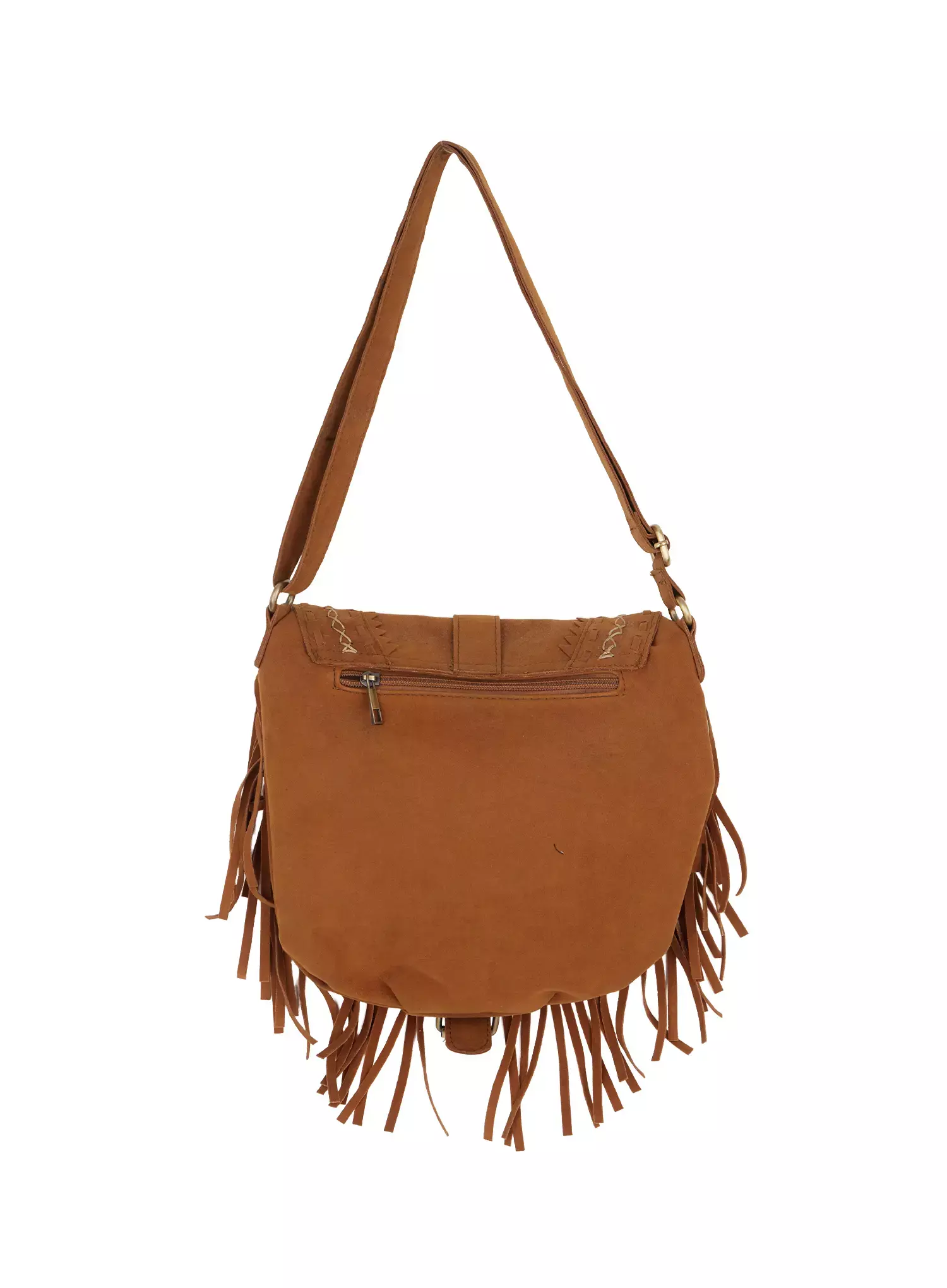 Bohemian Suede Fringe Shoulder Bag IM530 - Image 10