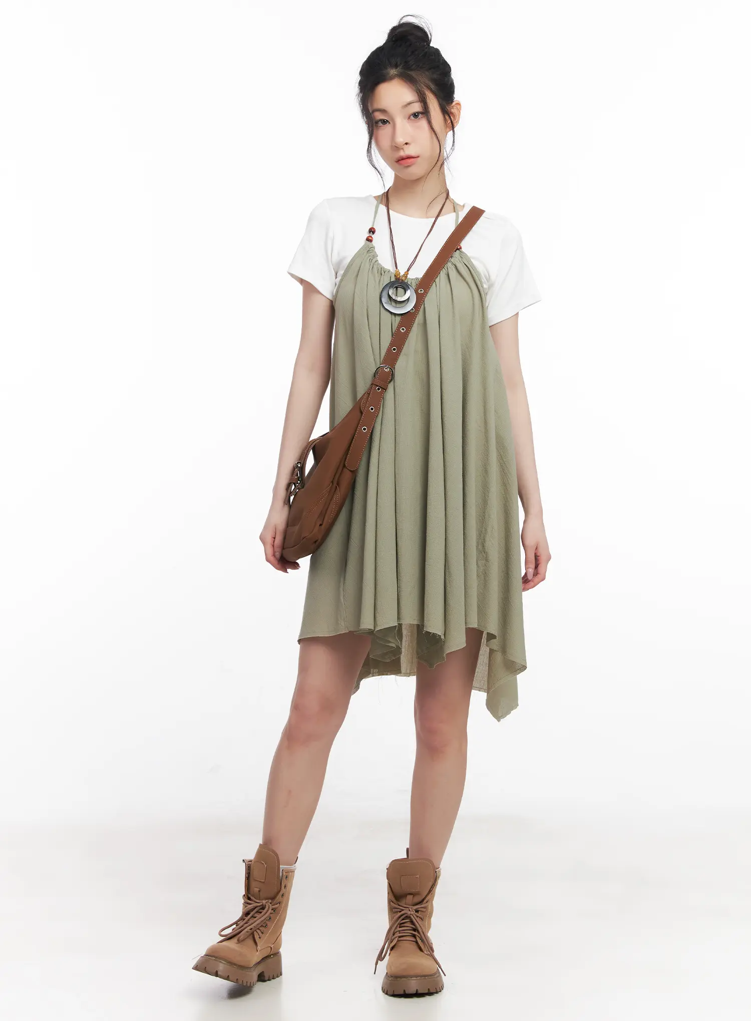 Boho Layered Pendant Necklace CU511 - Image 4