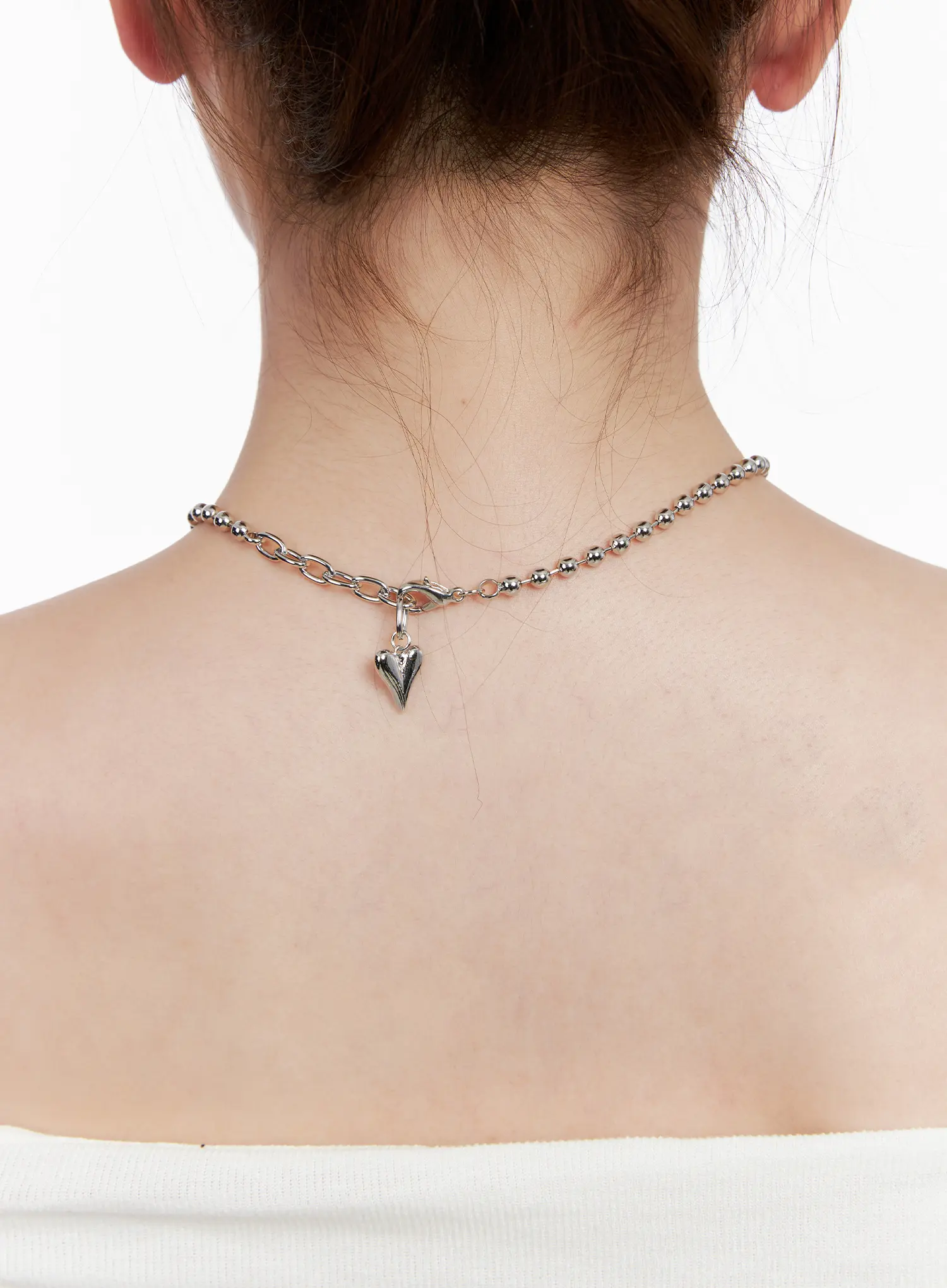 Bold Heart Necklace CL524 - Image 4