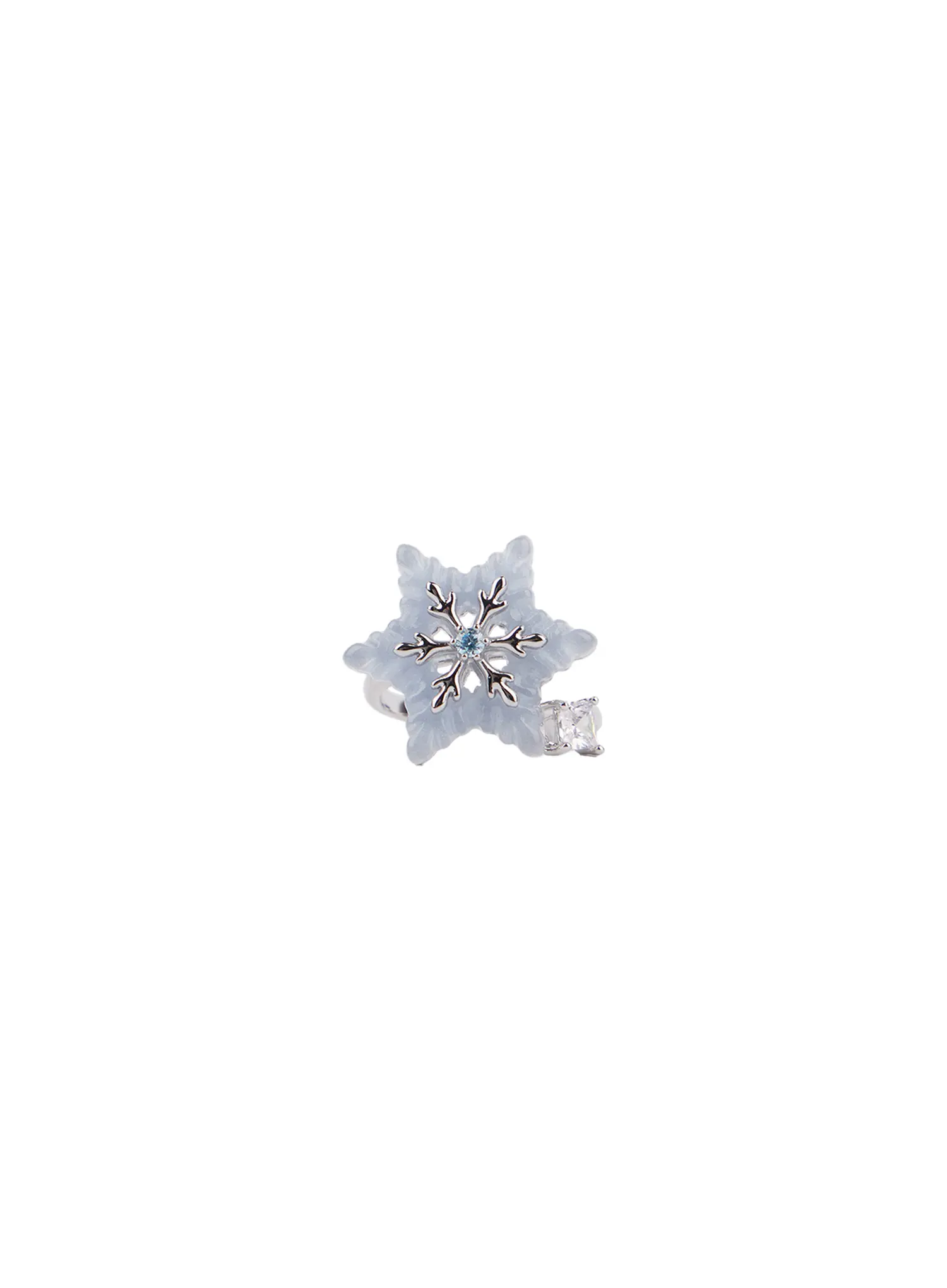 Bold Snowflake Cubic Ring CF525 - Image 5