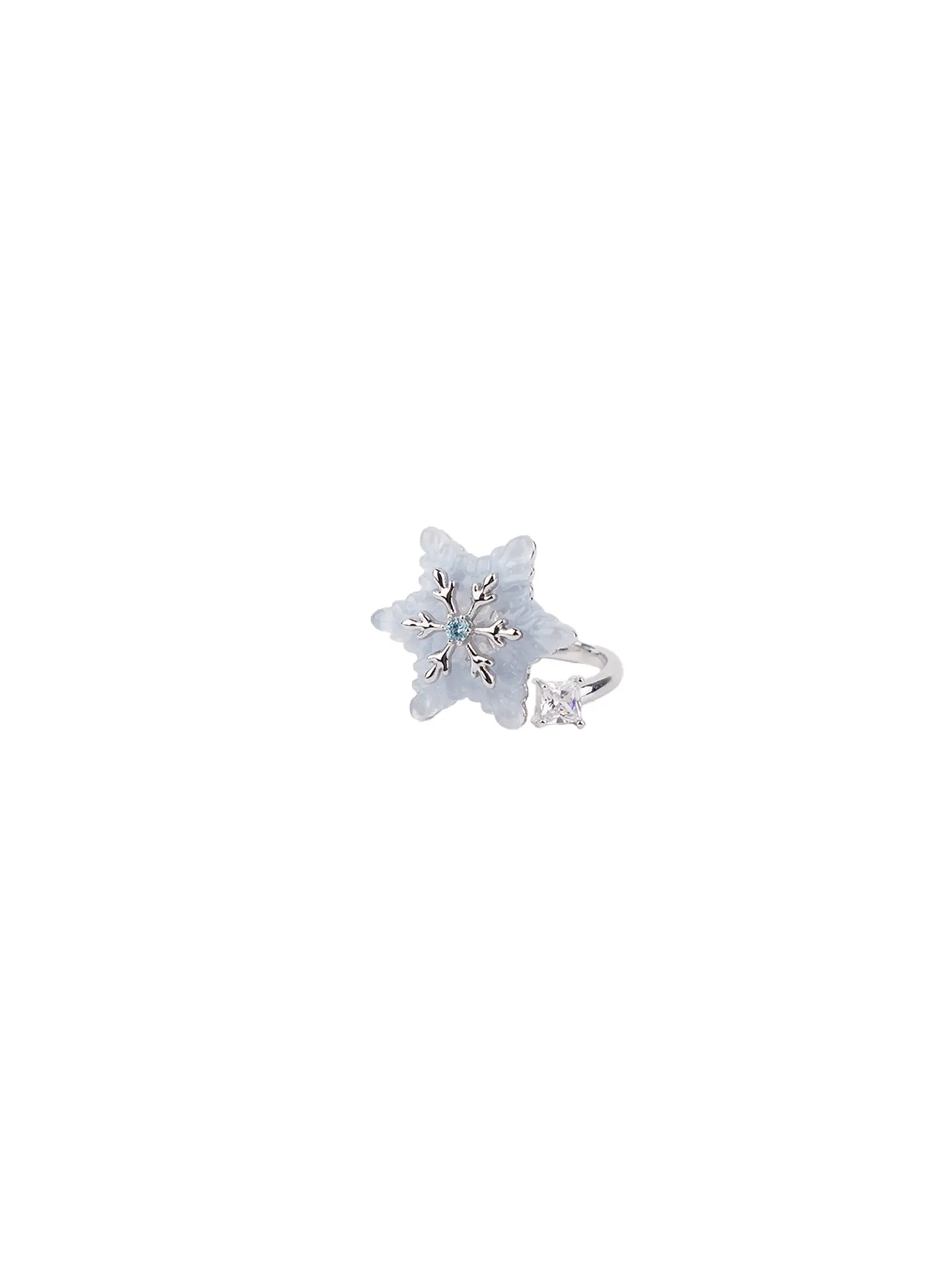 Bold Snowflake Cubic Ring CF525 - Image 7