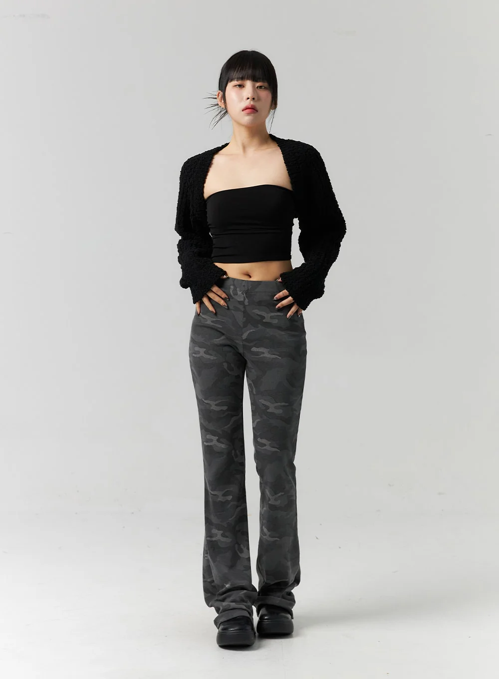 Bootcut Camo Slim Pants CS318 - Image 4