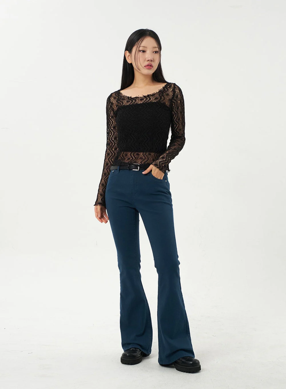 Bootcut Cotton Pants CA325 - Image 3