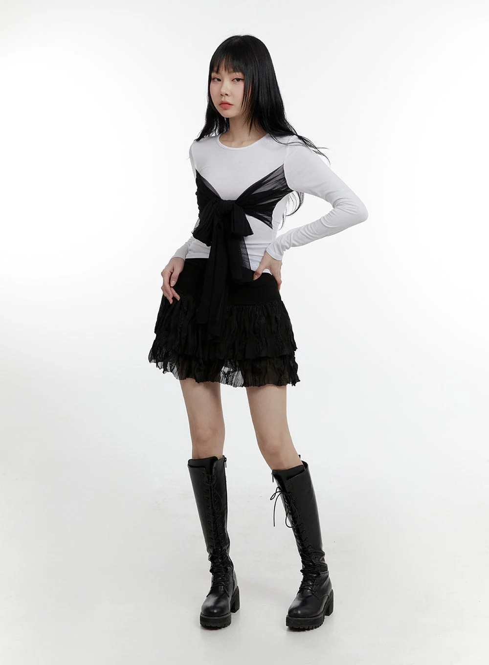 Bow Slim Fit Top CM429 - Image 2