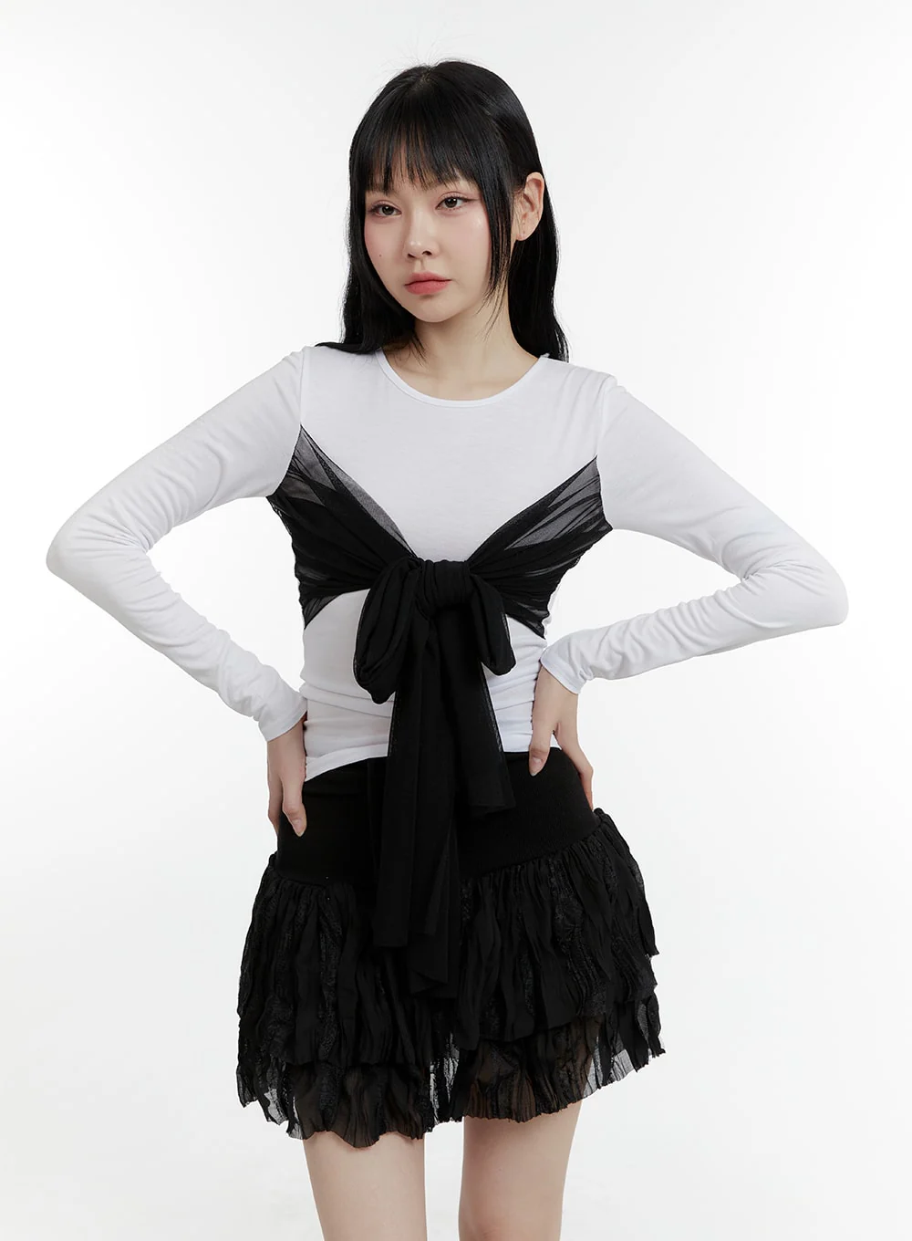 Bow Slim Fit Top CM429 - Image 4