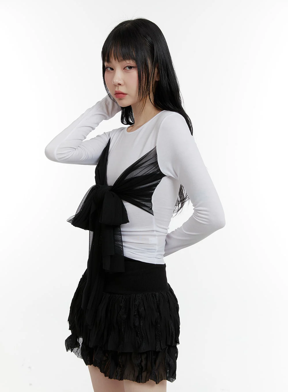 Bow Slim Fit Top CM429 - Image 5
