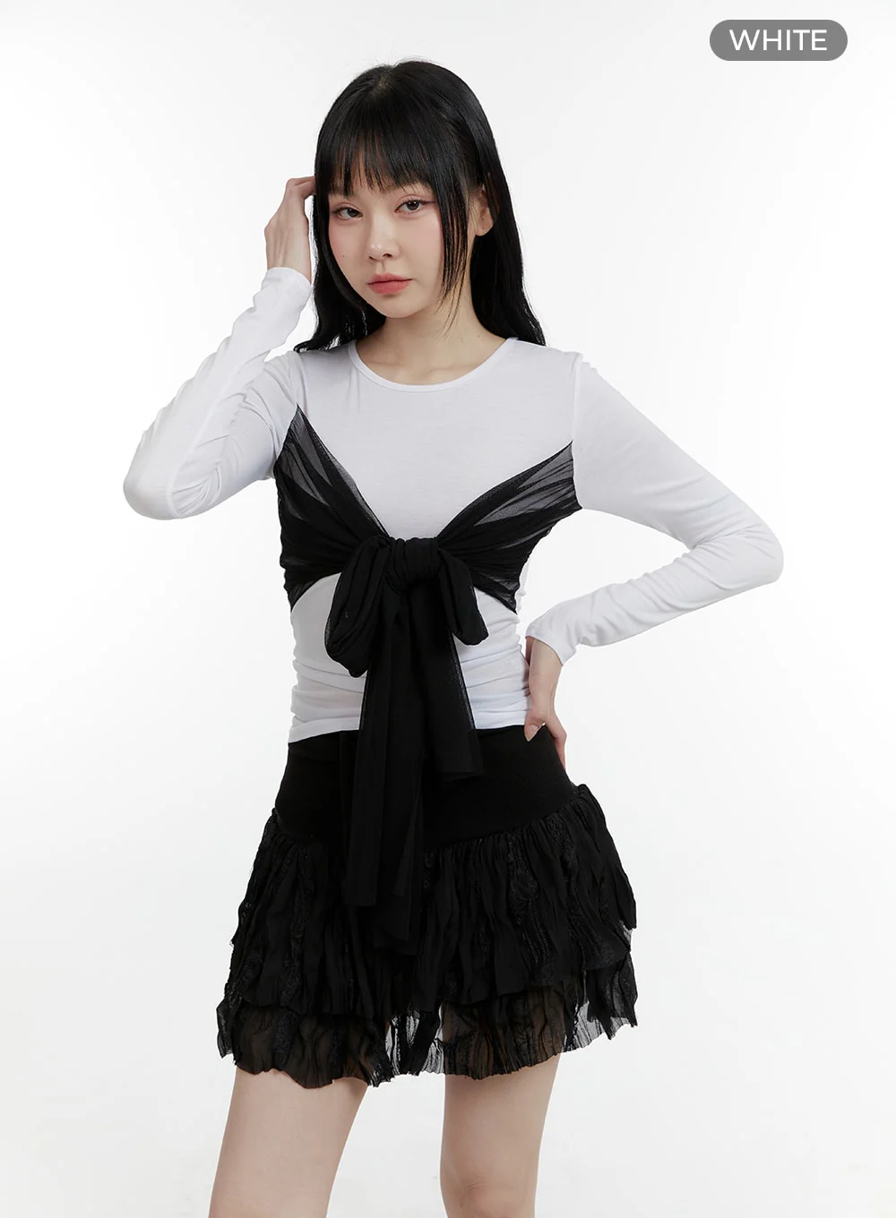 Bow Slim Fit Top CM429 - Image 7