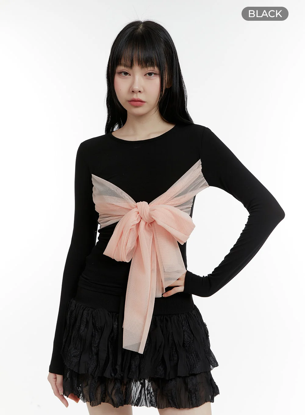 Bow Slim Fit Top CM429 - Image 8