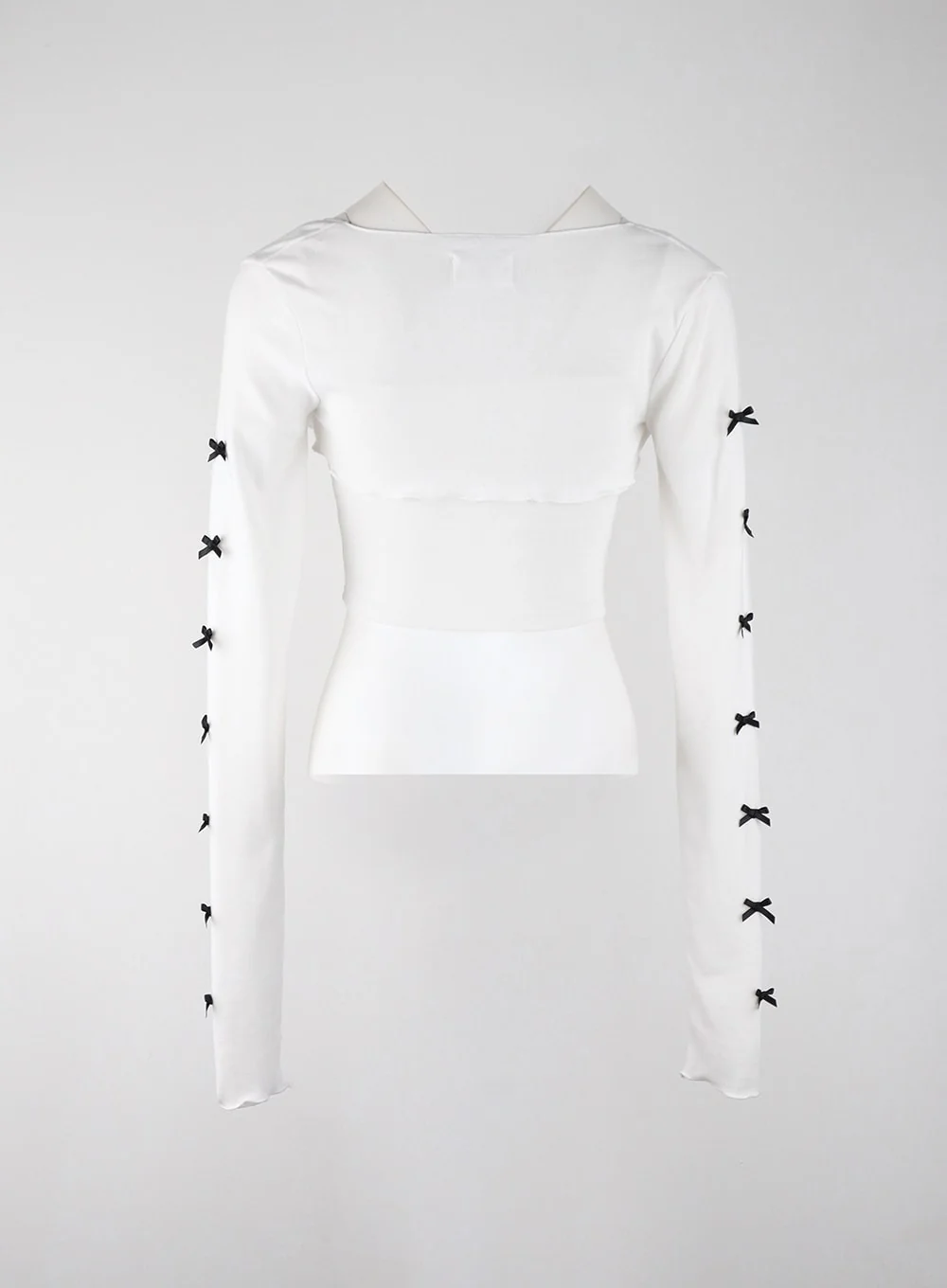 Bowknot Long Sleeve Bolero Shrug and Tank Set IJ402 - Image 8