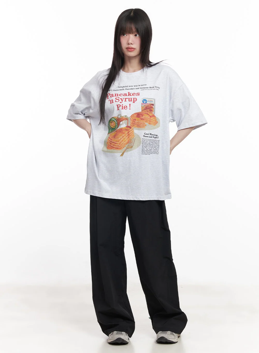 Breakfast Mood Oversized Tee CY521 - Image 3