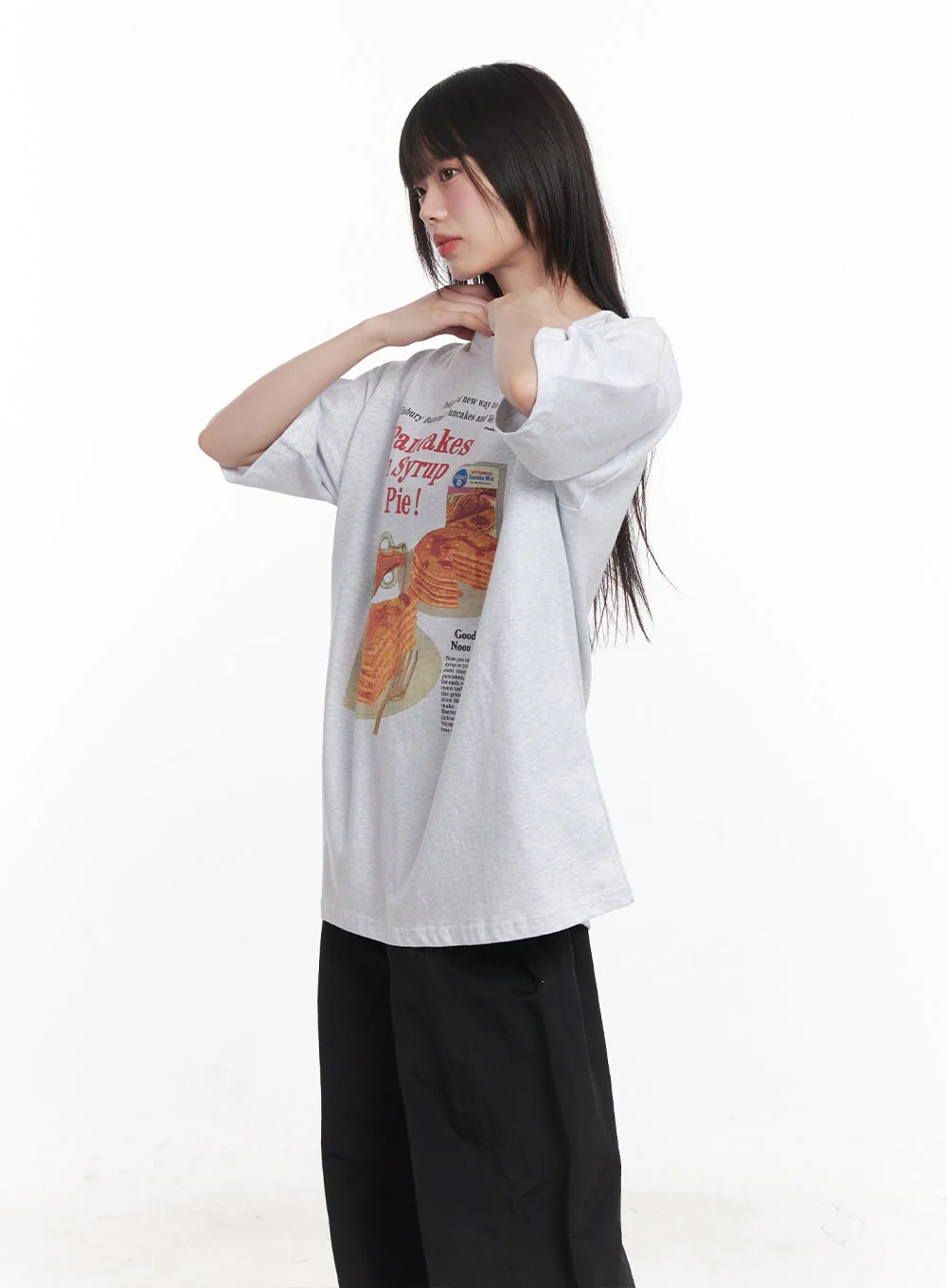 Breakfast Mood Oversized Tee CY521 - Image 6