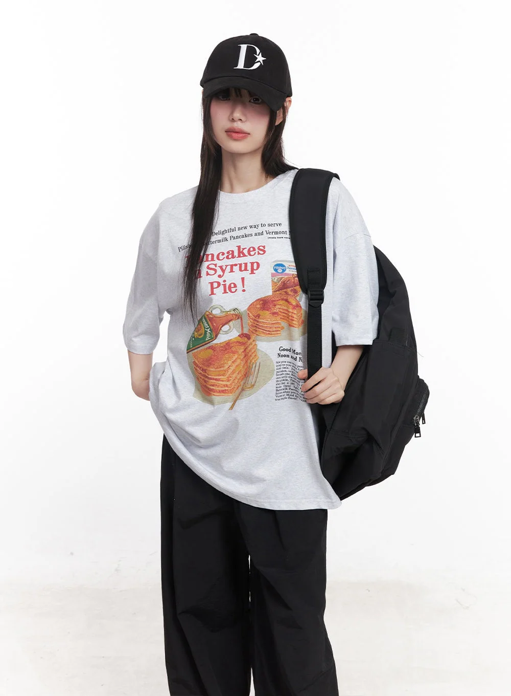 Breakfast Mood Oversized Tee CY521 - Image 9