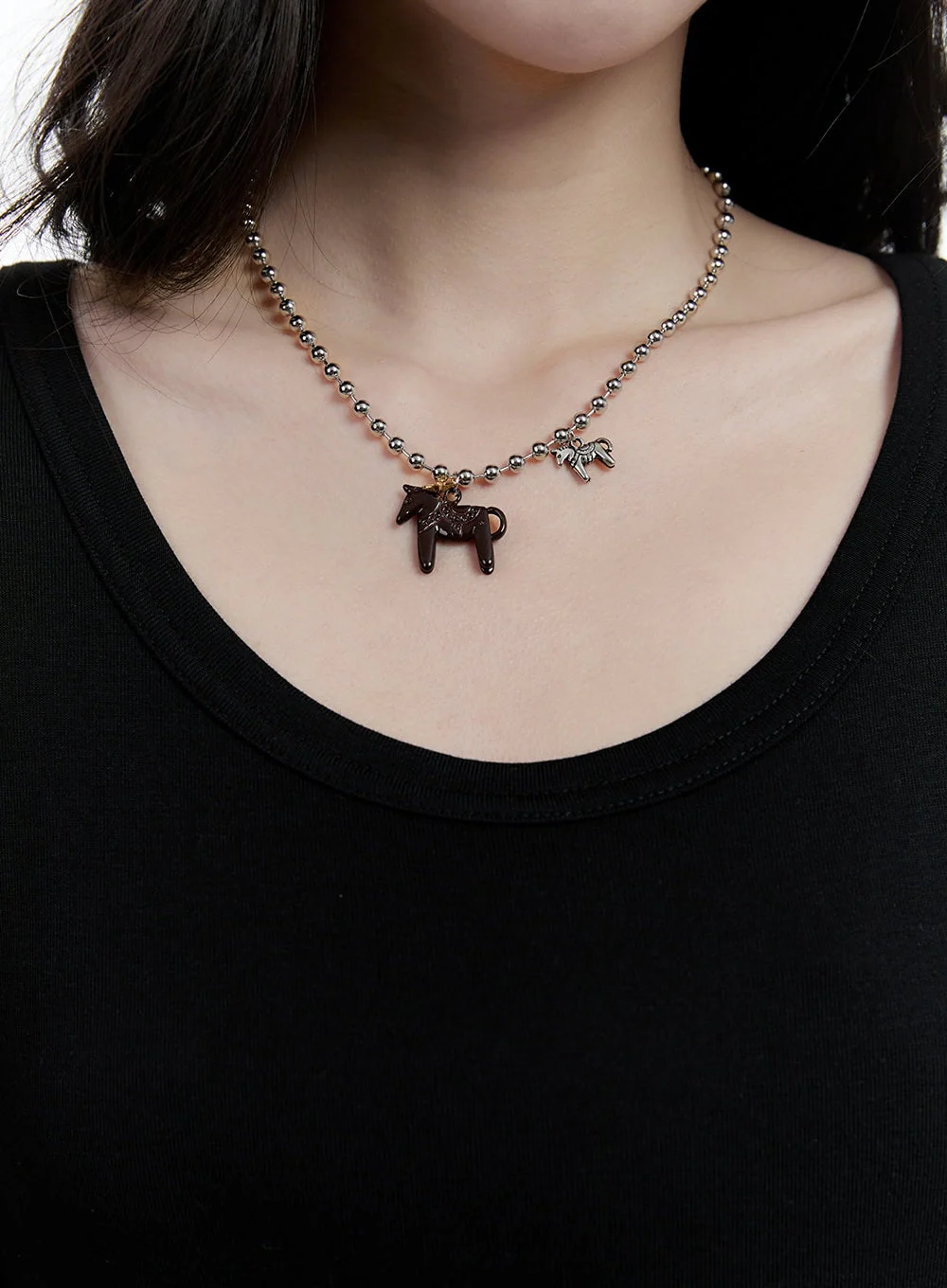 Brown Horse Necklace CJ521 - Image 3