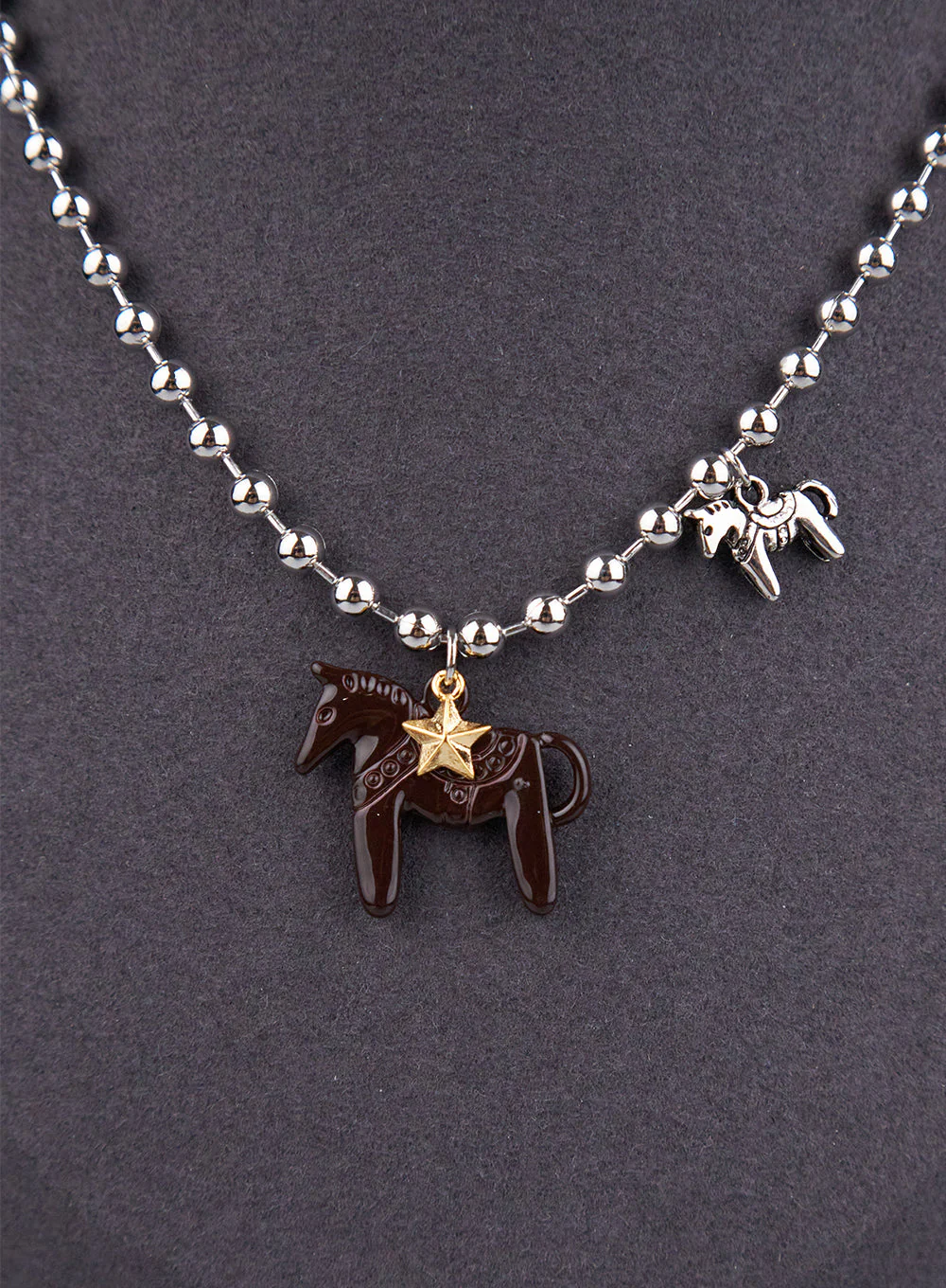 Brown Horse Necklace CJ521 - Image 6