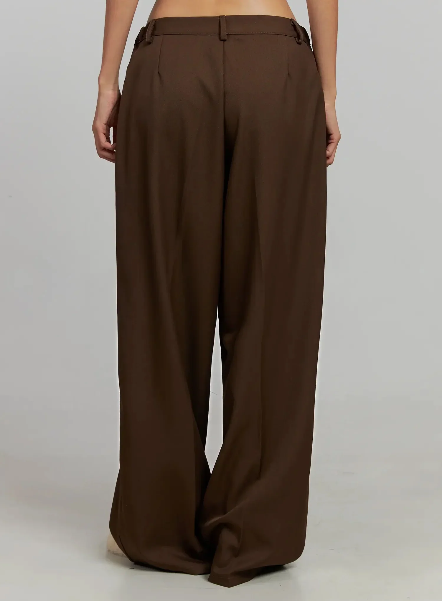 Brown Pleated Slacks IJ505 - Image 12