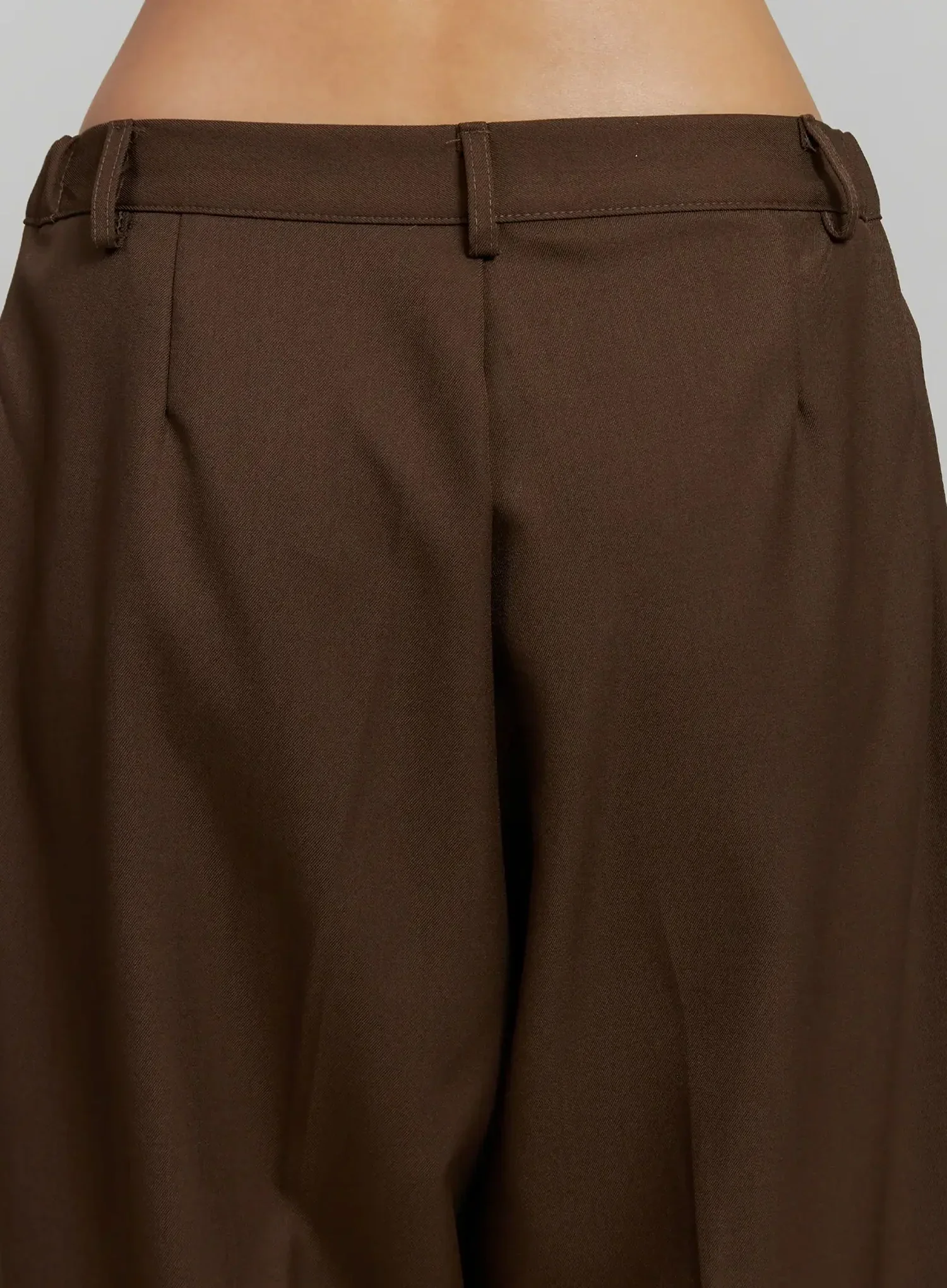 Brown Pleated Slacks IJ505 - Image 13