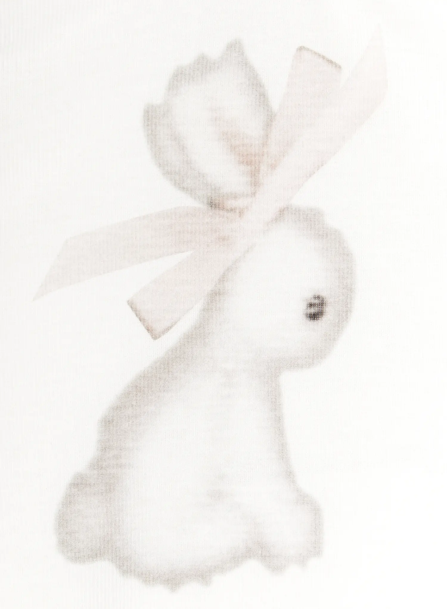 Bunny Mock Neck Shoulder Pad Tee CA514 - Image 11