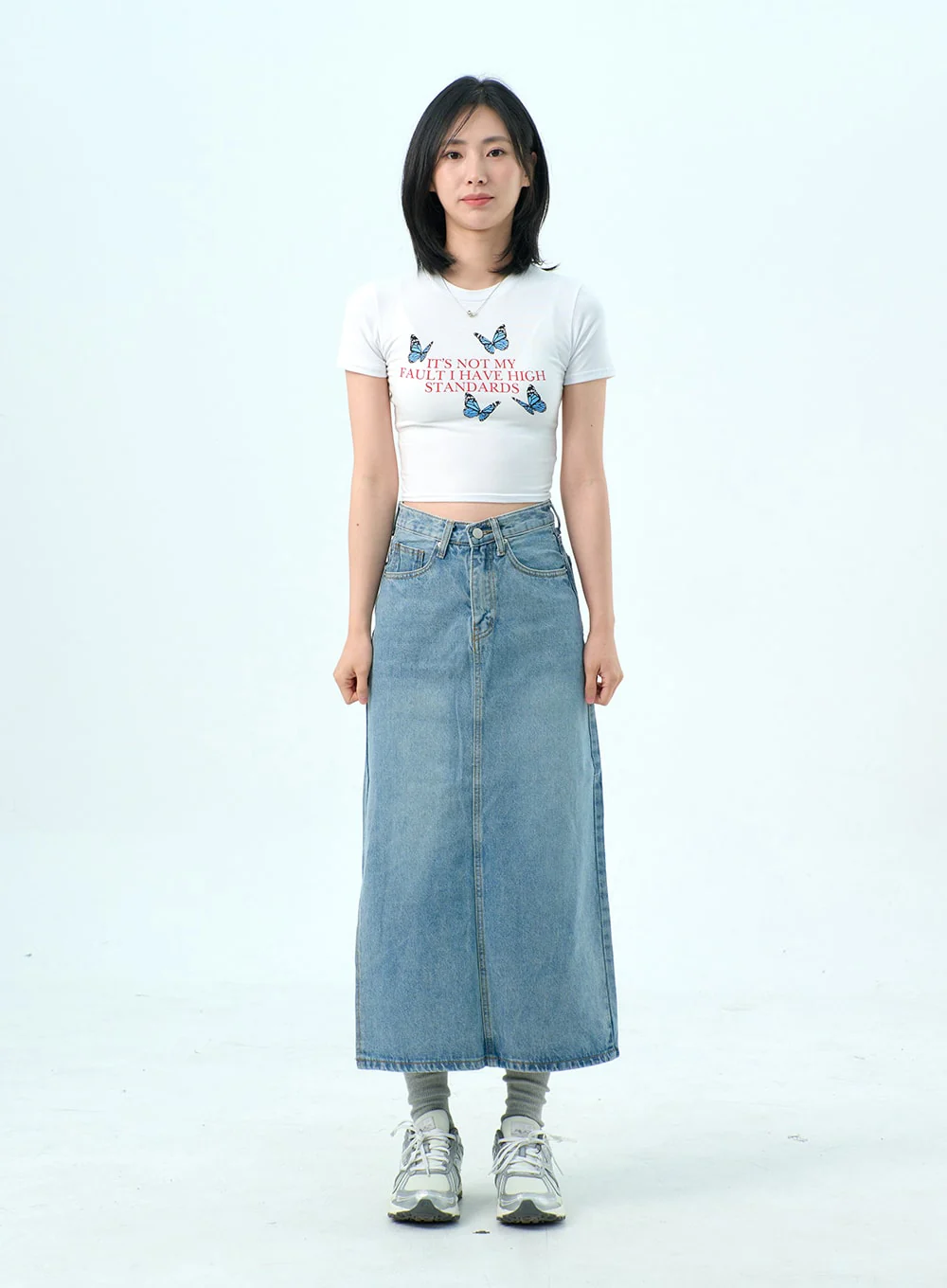 Butterfly Cropped Tee OY318 - Image 8