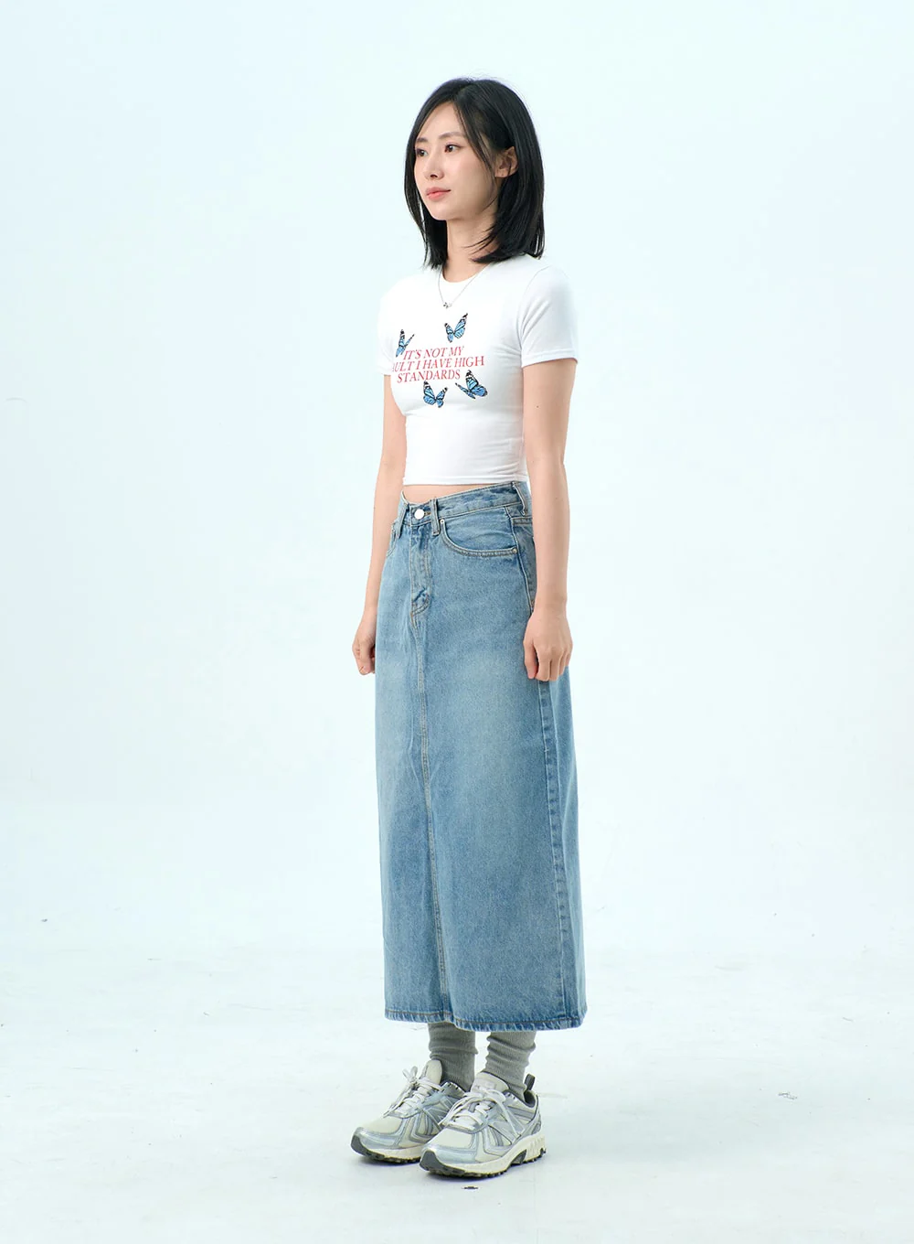 Butterfly Cropped Tee OY318 - Image 9