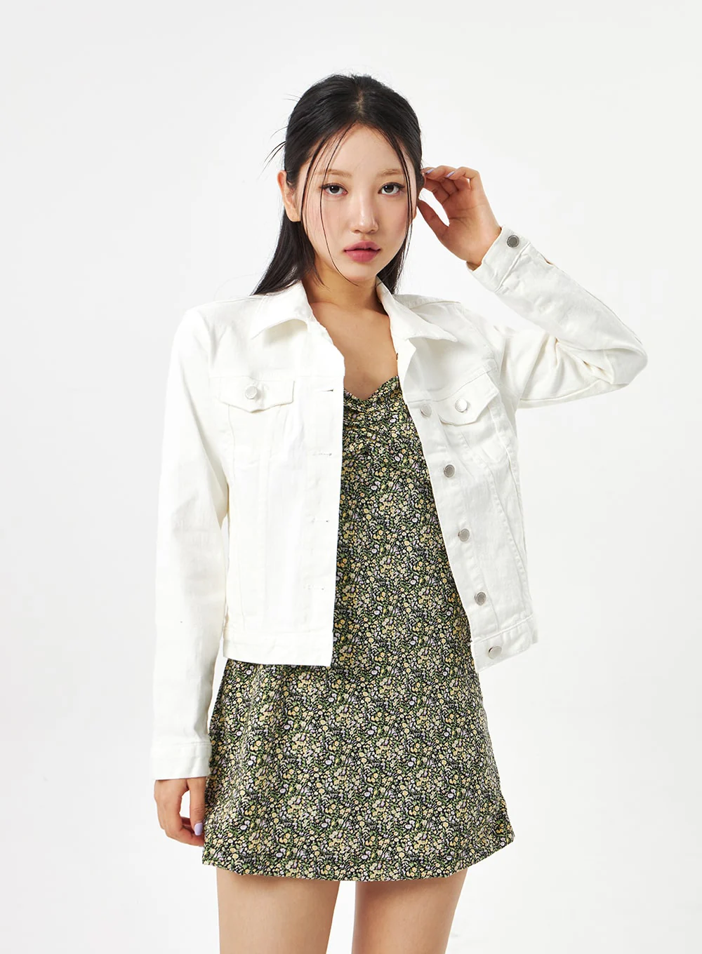 Button Cotton Jacket CA314 - Image 4
