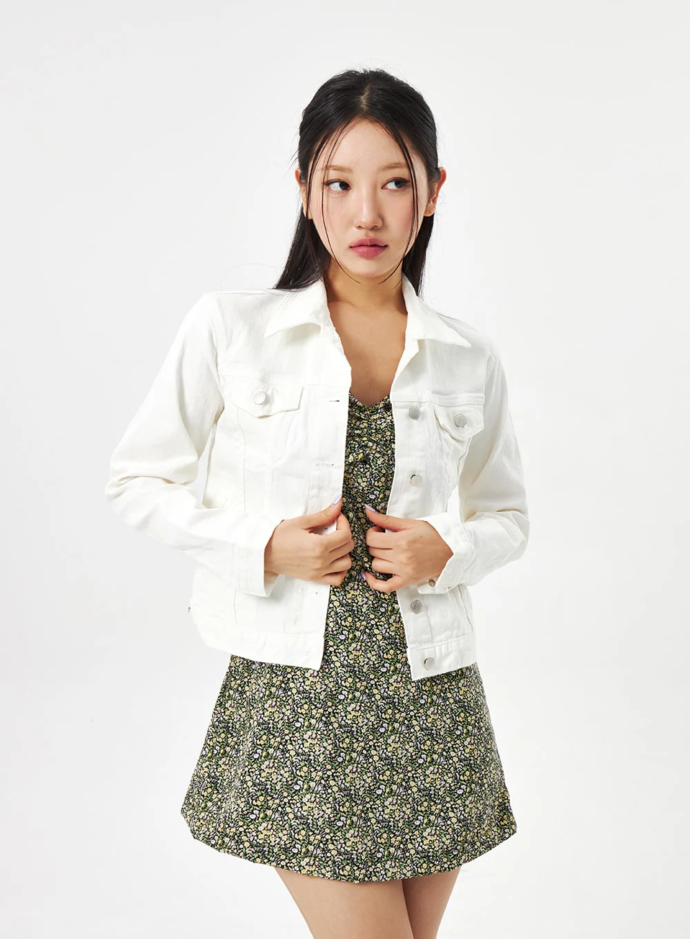 Button Cotton Jacket CA314 - Image 8