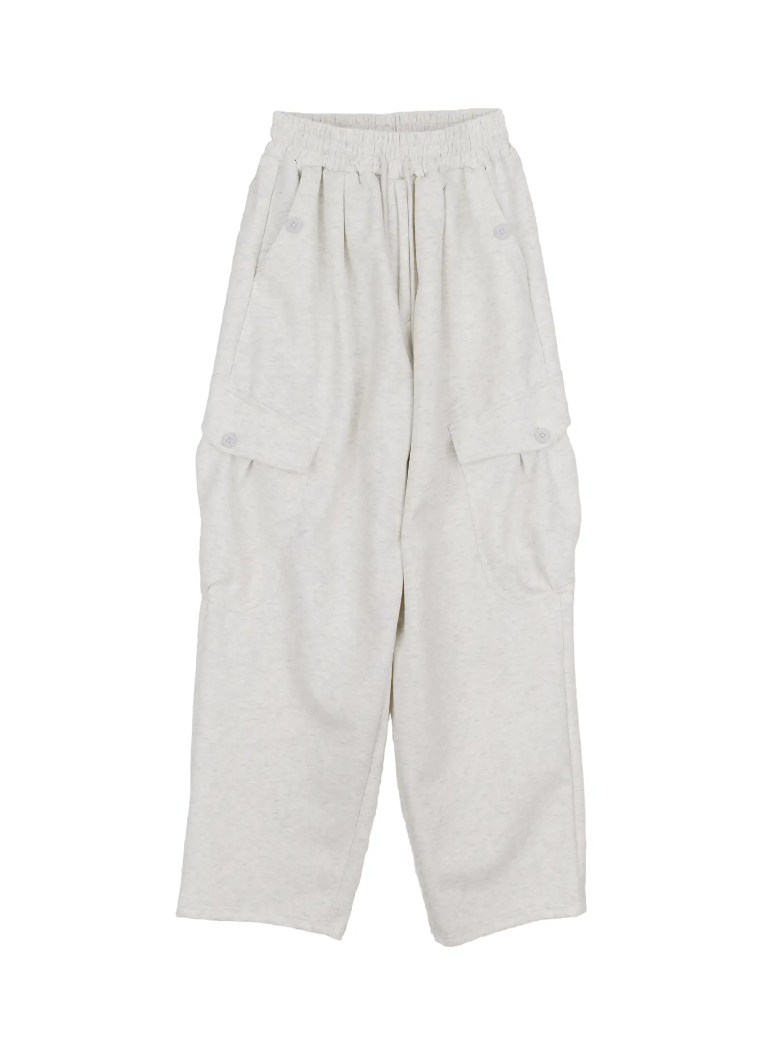 Button Wide Leg Cargo Sweatpants CF509 - Image 10