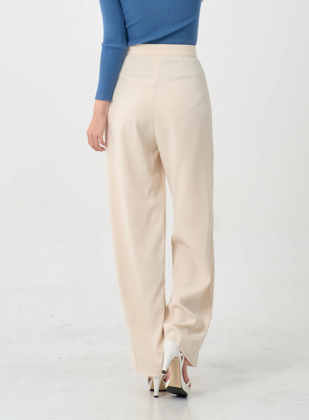 Button Wide Tailored Pants IO12 - Image 3